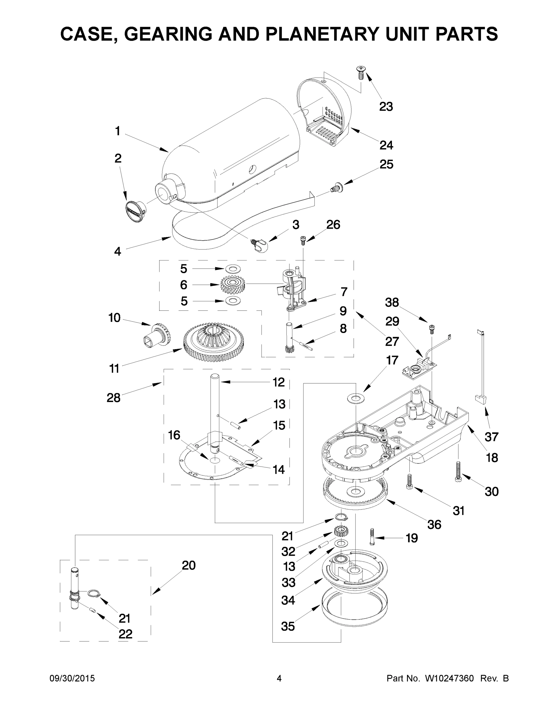 03 - CASE, GEARING AND PLANETARY UNIT PARTS