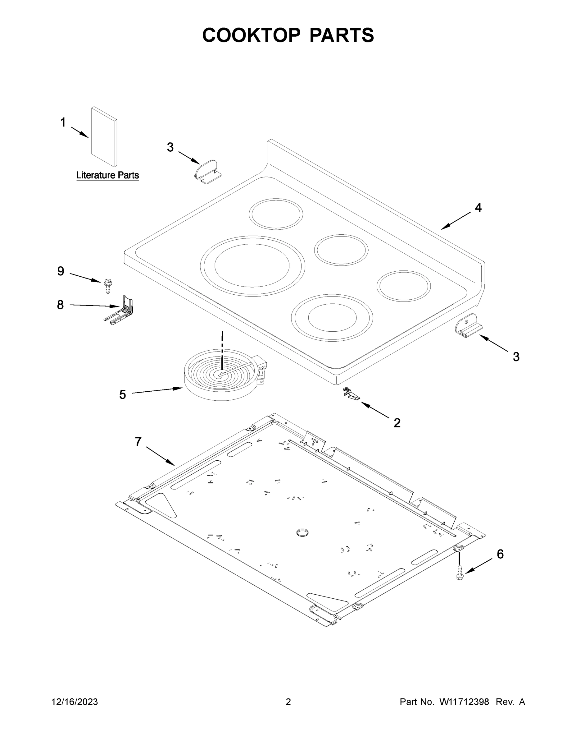 02 - COOKTOP PARTS