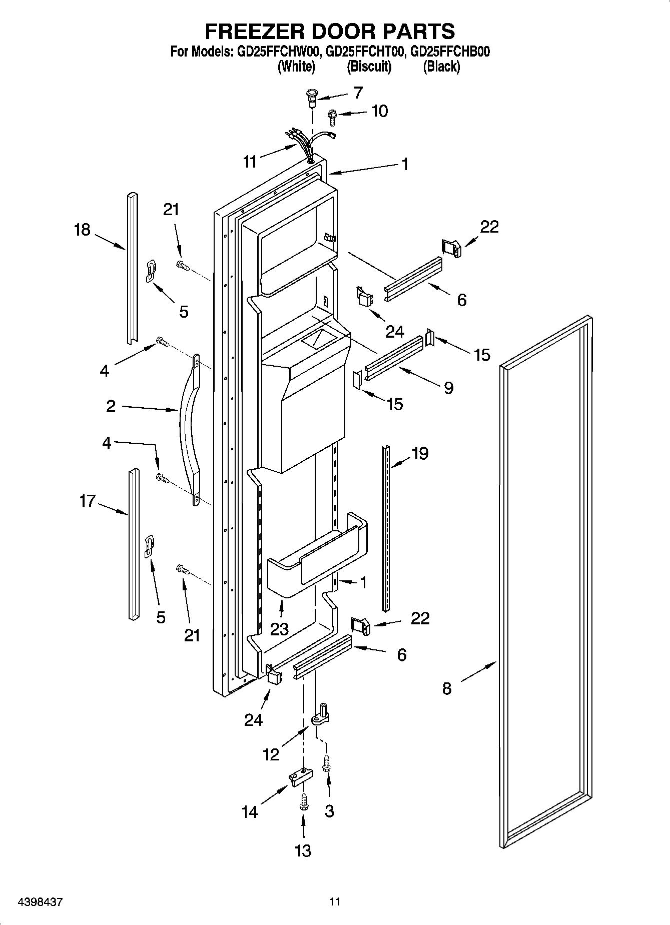 07 - FREEZER DOOR PARTS