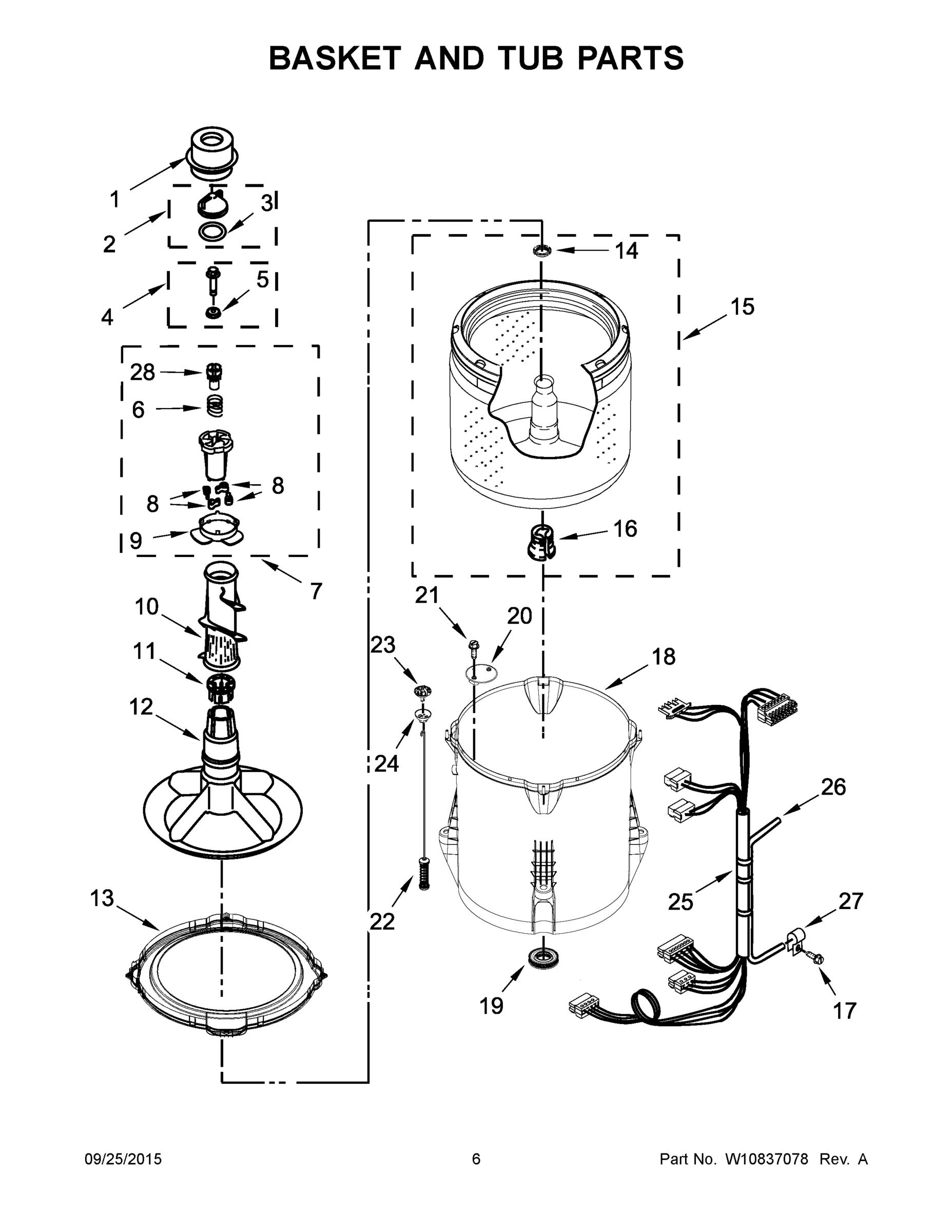 04 - BASKET AND TUB PARTS
