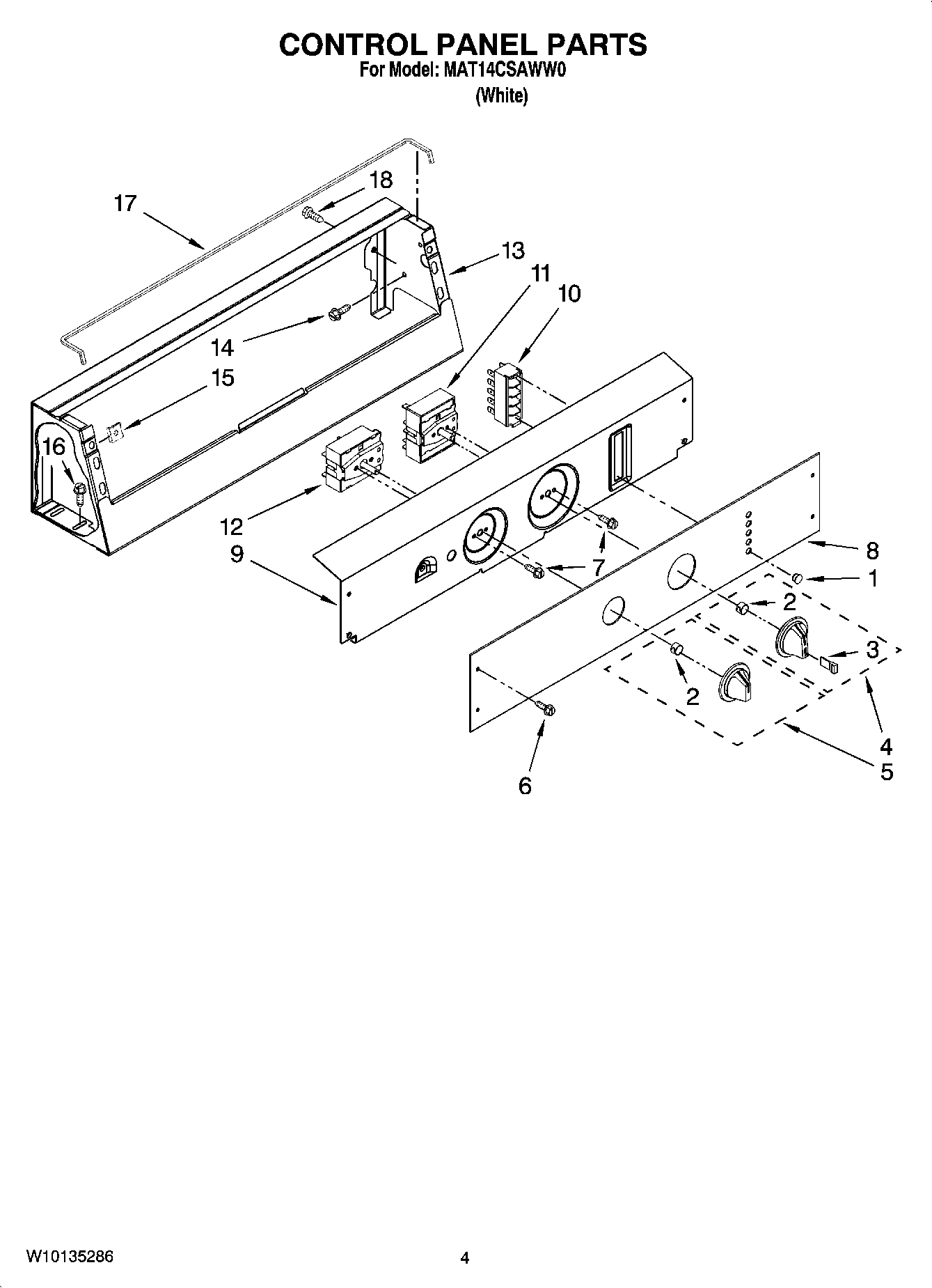02 - CONTROL PANEL PARTS