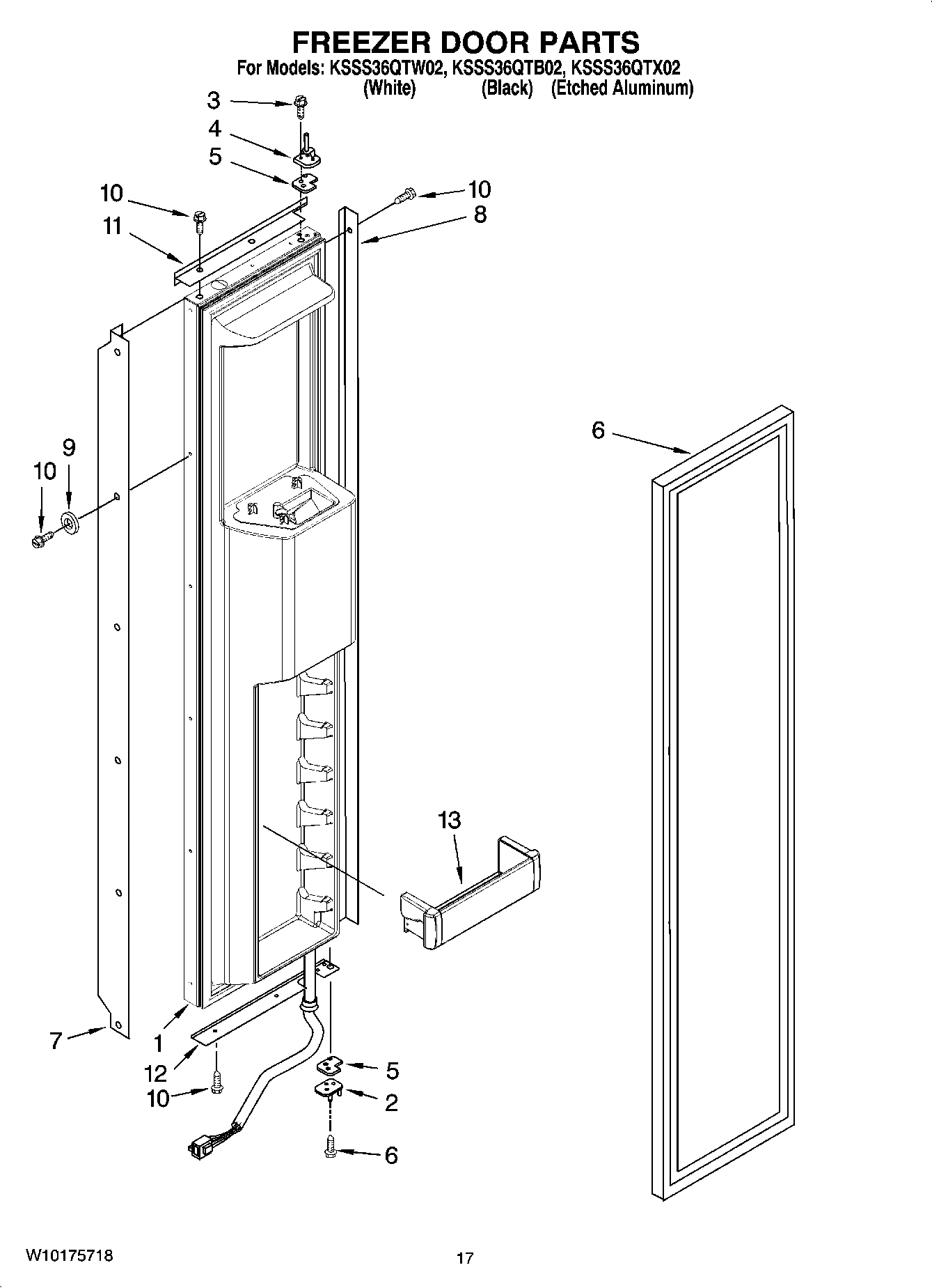 11 - FREEZER DOOR PARTS
