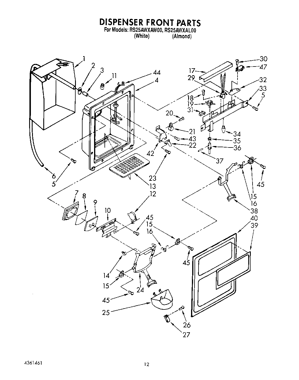 08 - DISPENSER FRONT