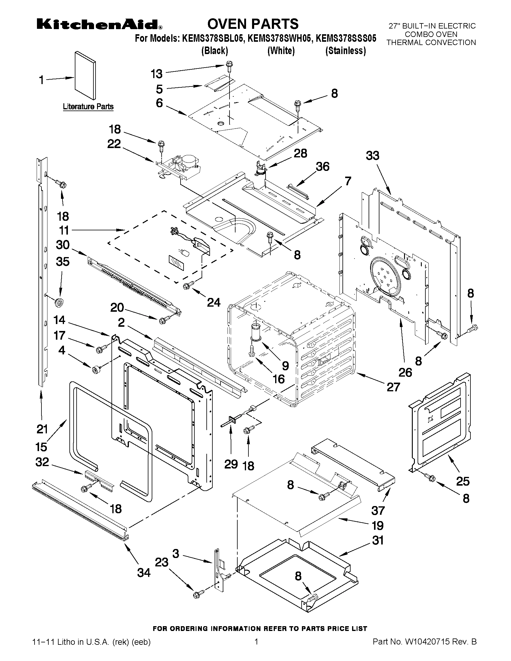 01 - OVEN PARTS
