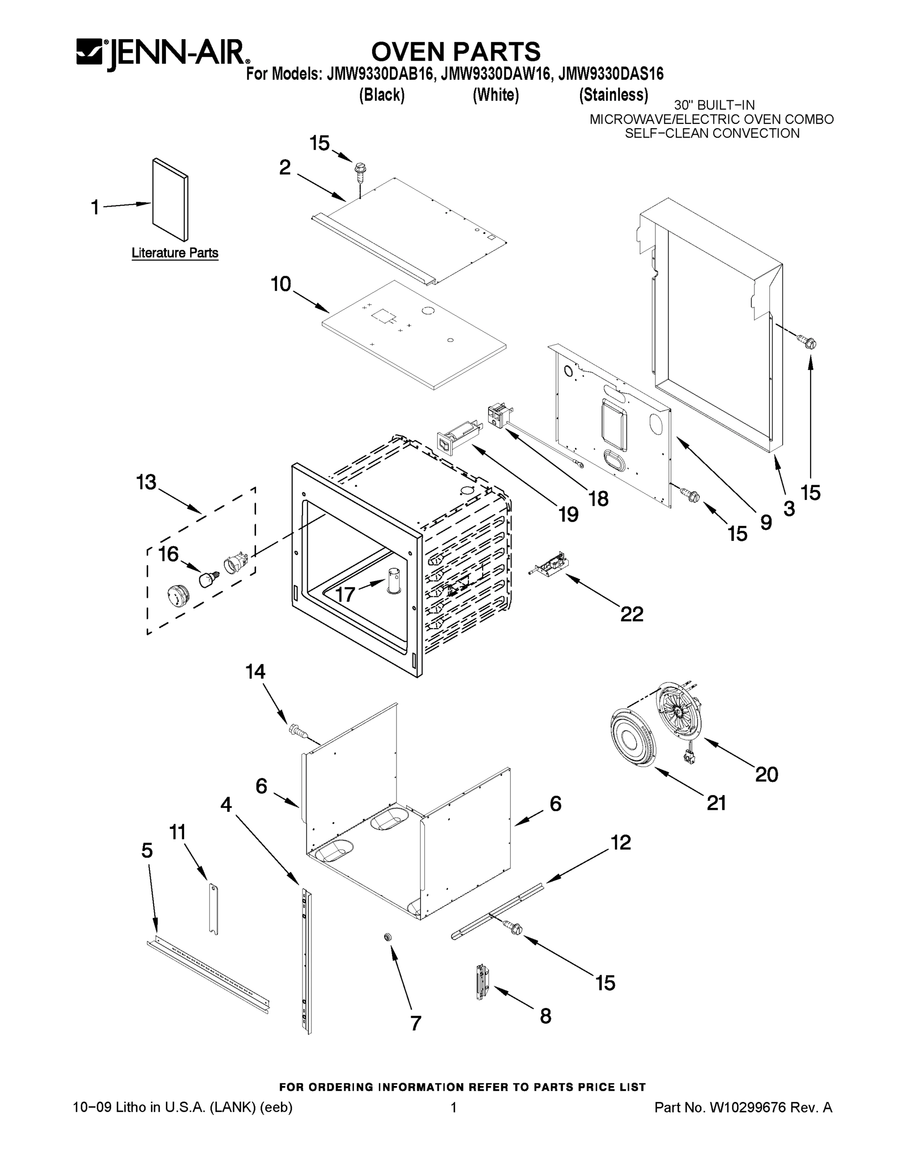 01 - OVEN PARTS