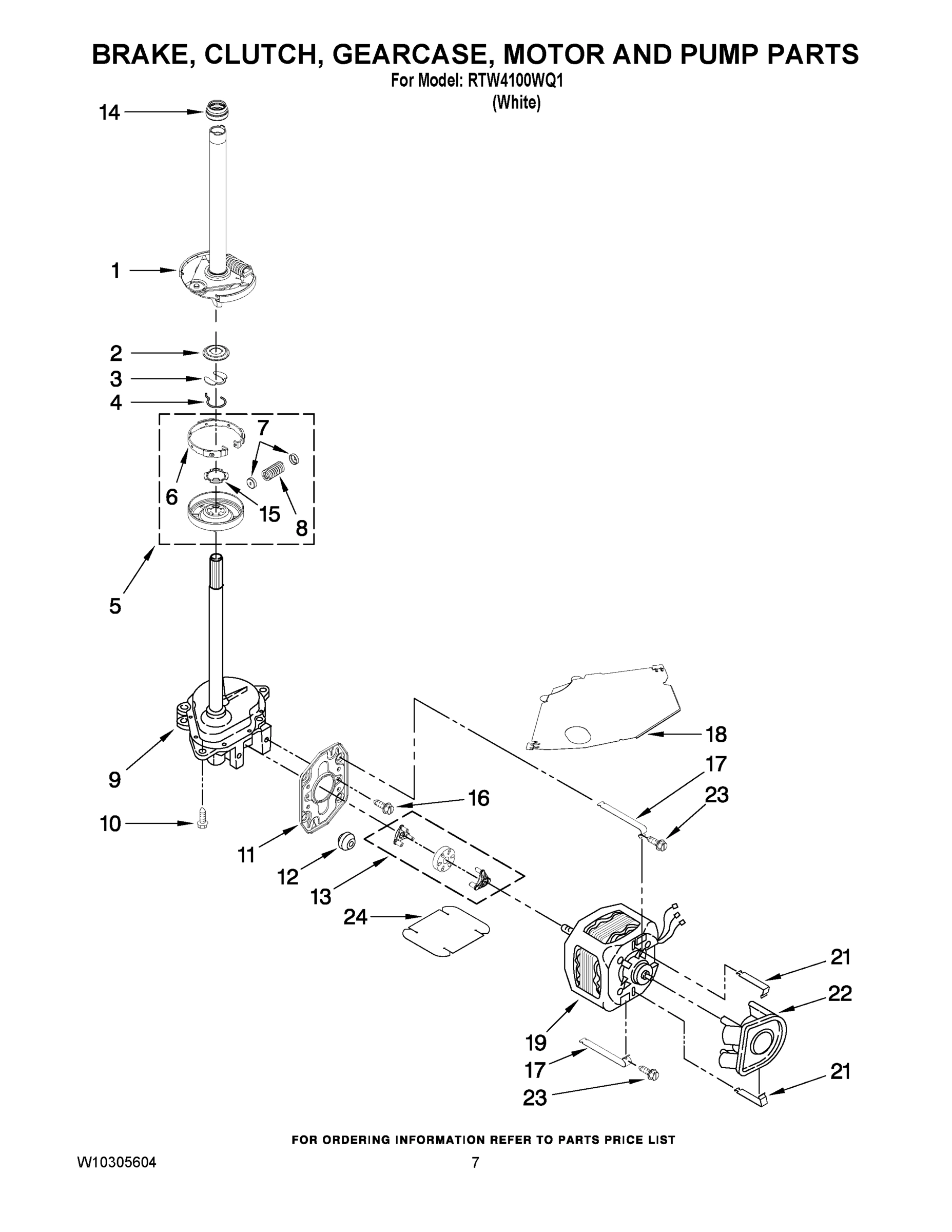 04 - BRAKE, CLUTCH, GEARCASE, MOTOR AND PUMP PARTS