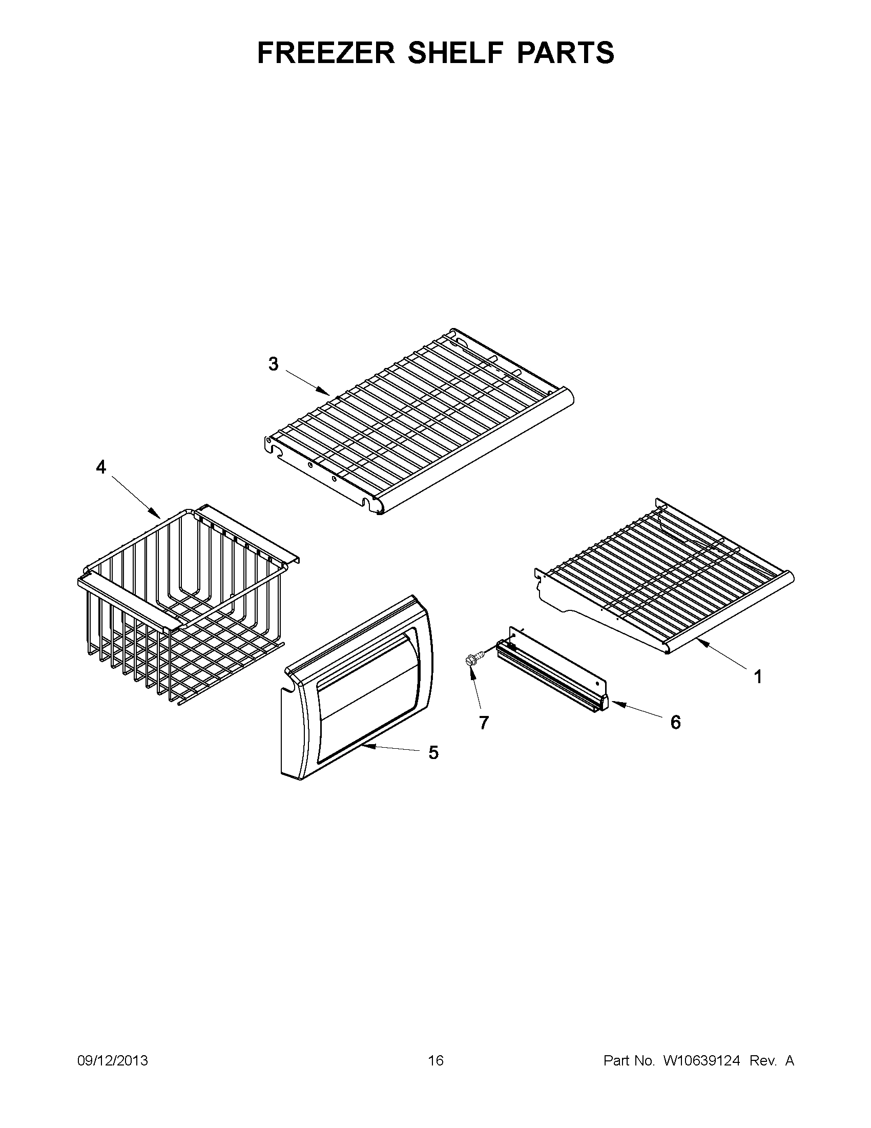 09 - FREEZER SHELF PARTS