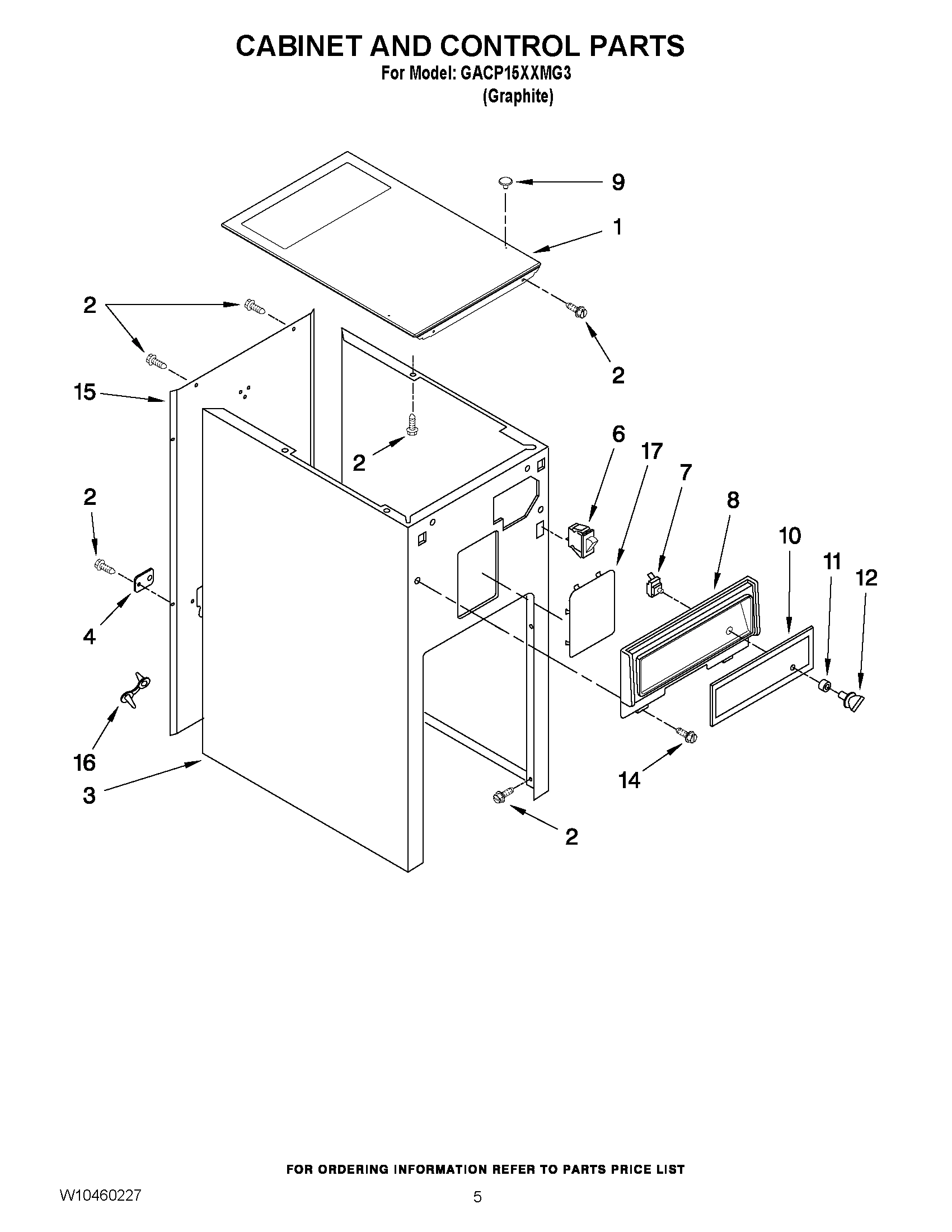 05 - CABINET AND CONTROL PARTS