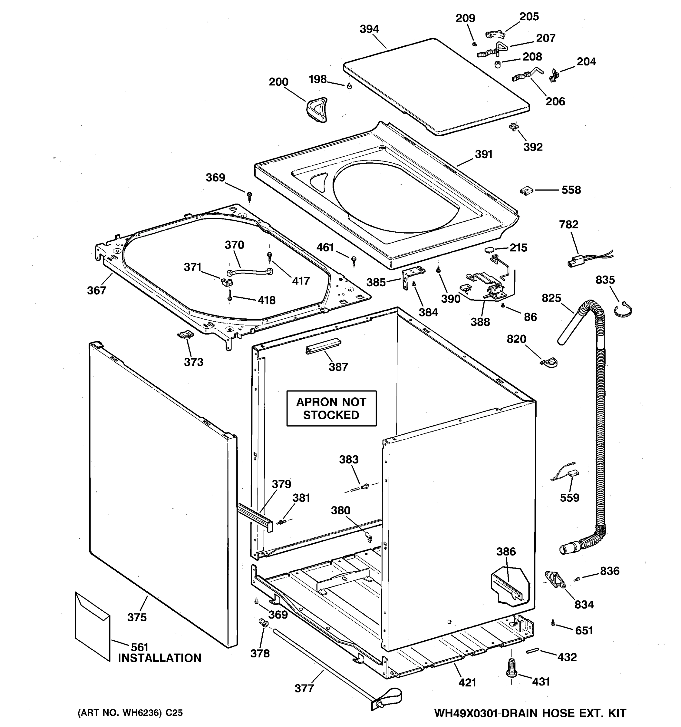 CABINET, COVER & FRONT PANEL