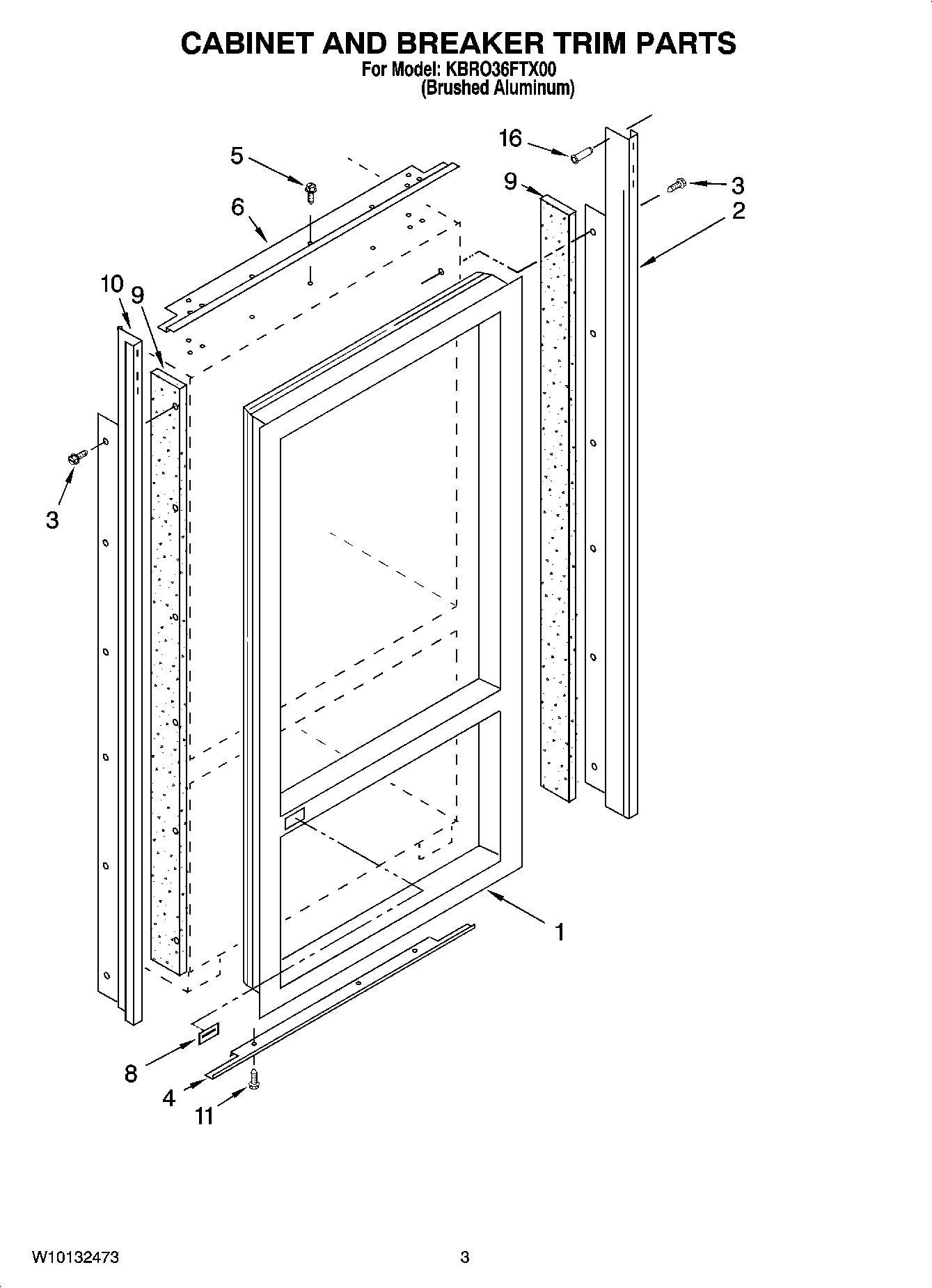 02 - CABINET AND BREAKER TRIM PARTS