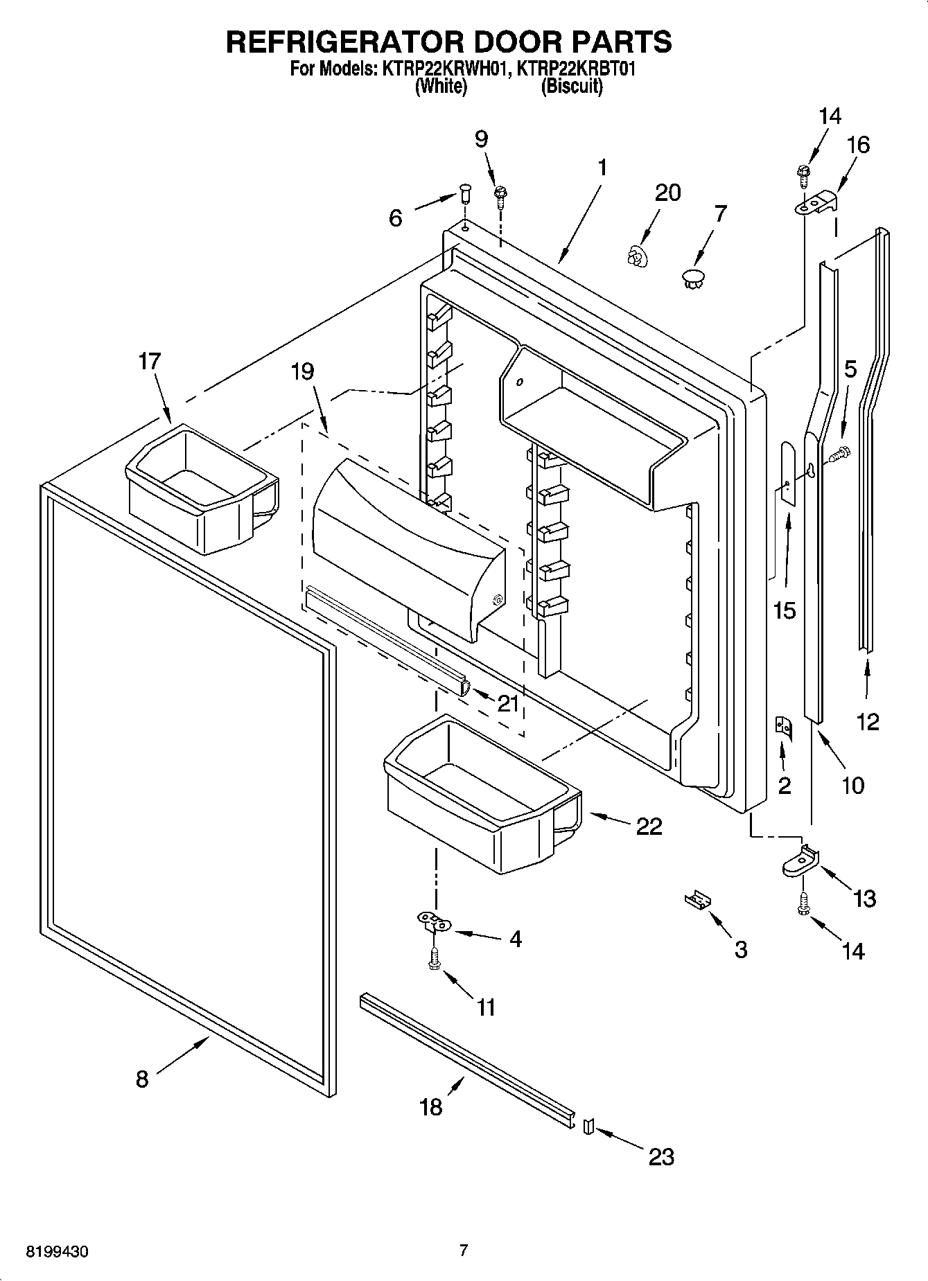 04 - REFRIGERATOR DOOR PARTS