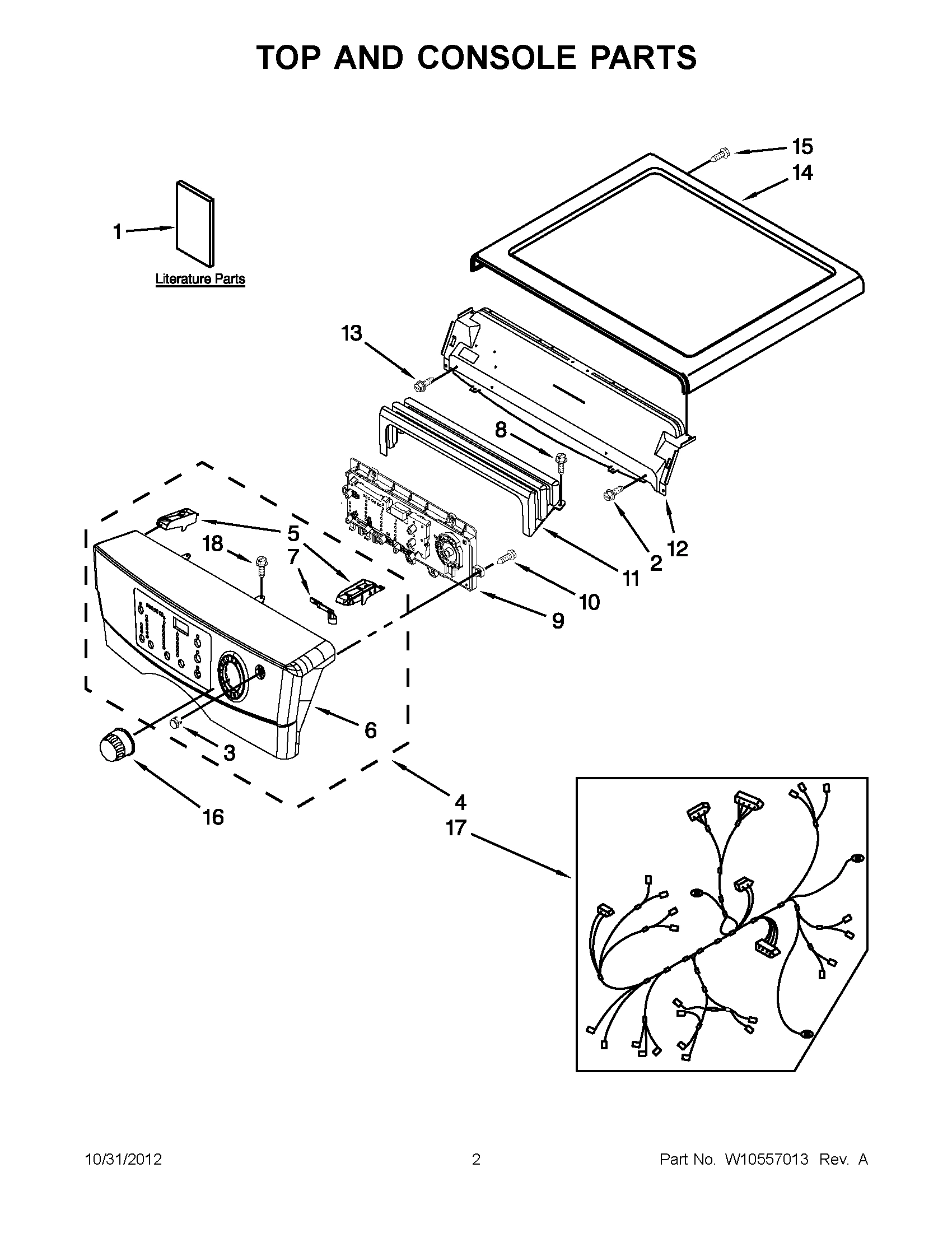 01 - TOP AND CONSOLE PARTS