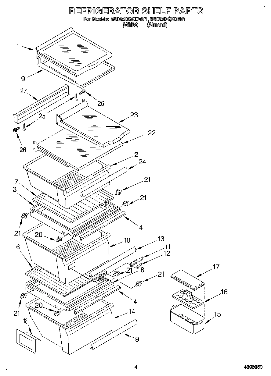 03 - REFRIGERATOR SHELF