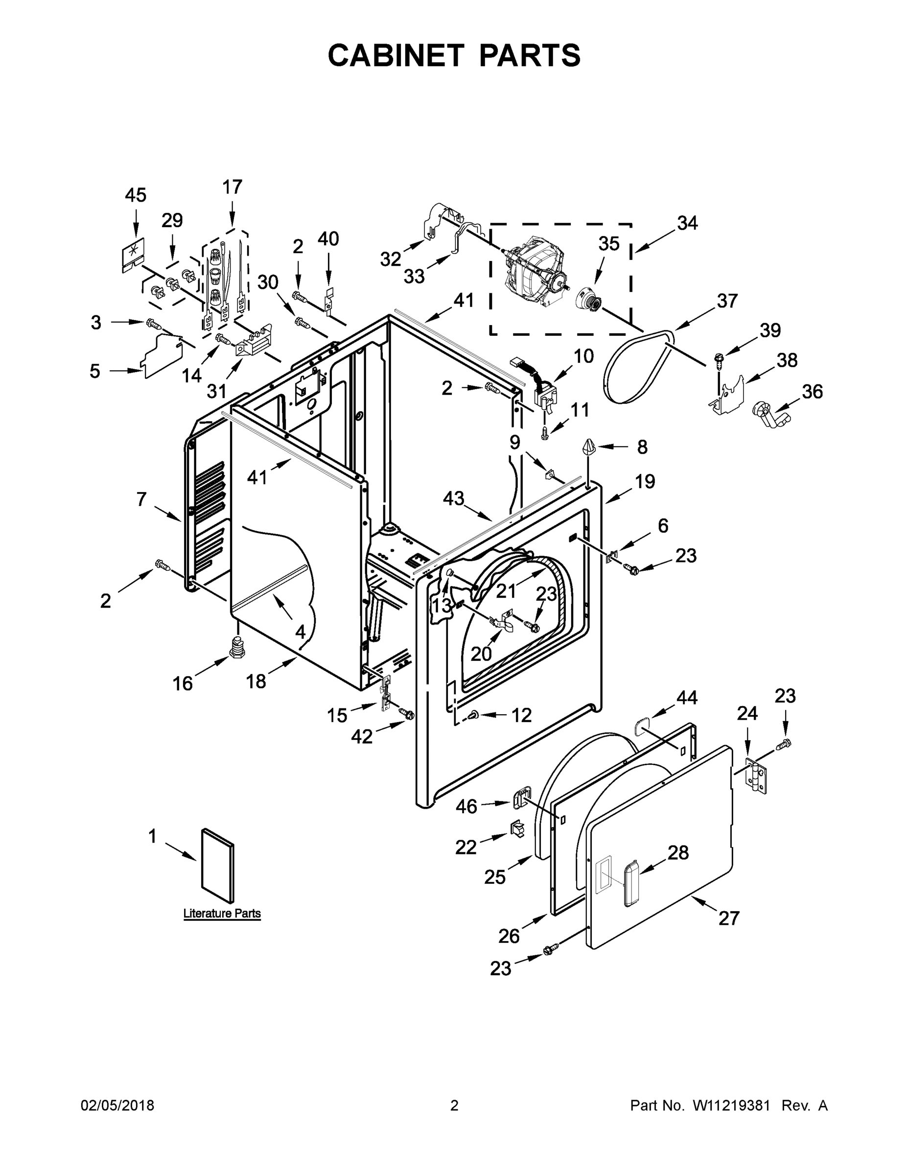 02 - CABINET PARTS