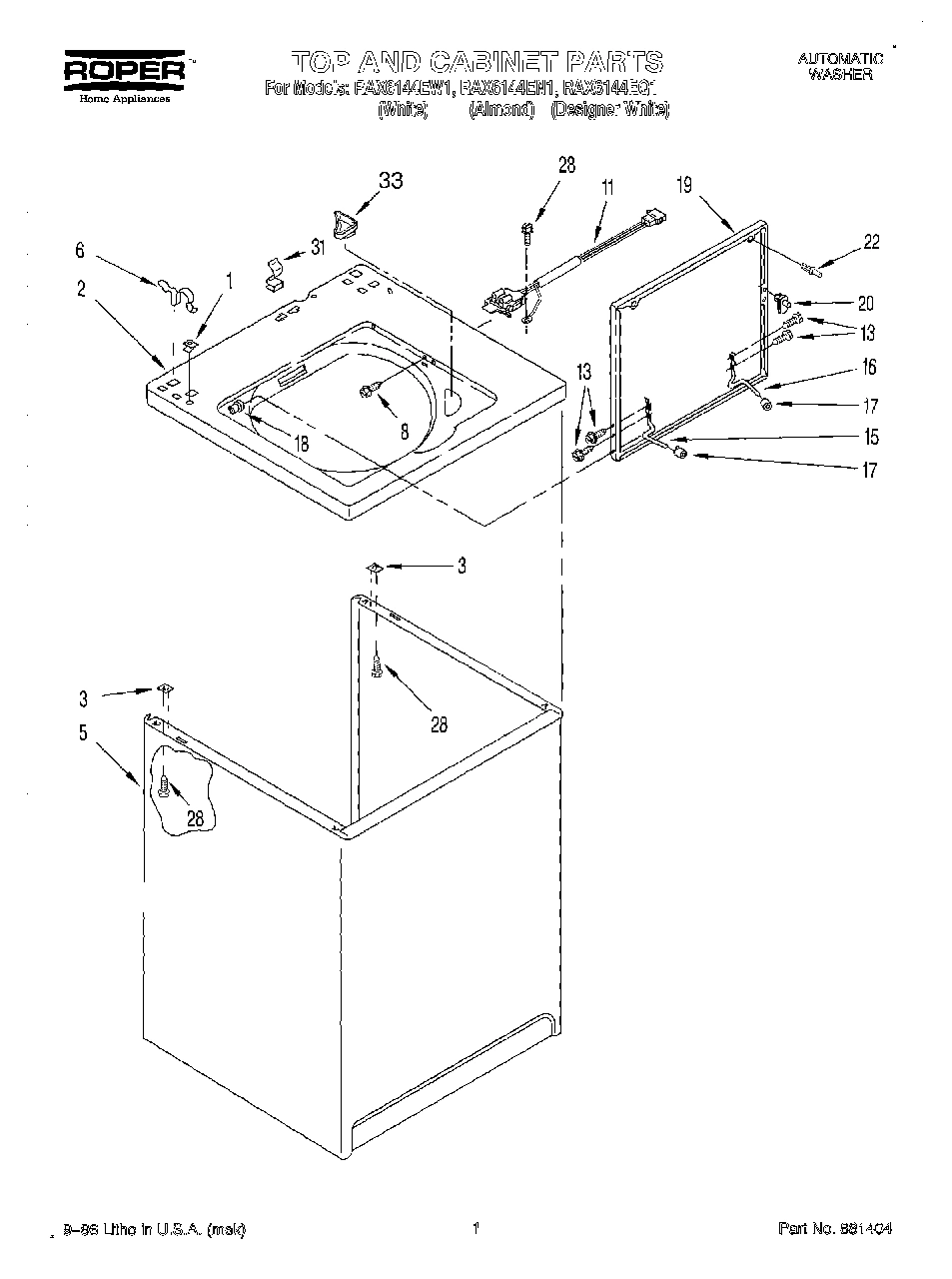 01 - TOP AND CABINET