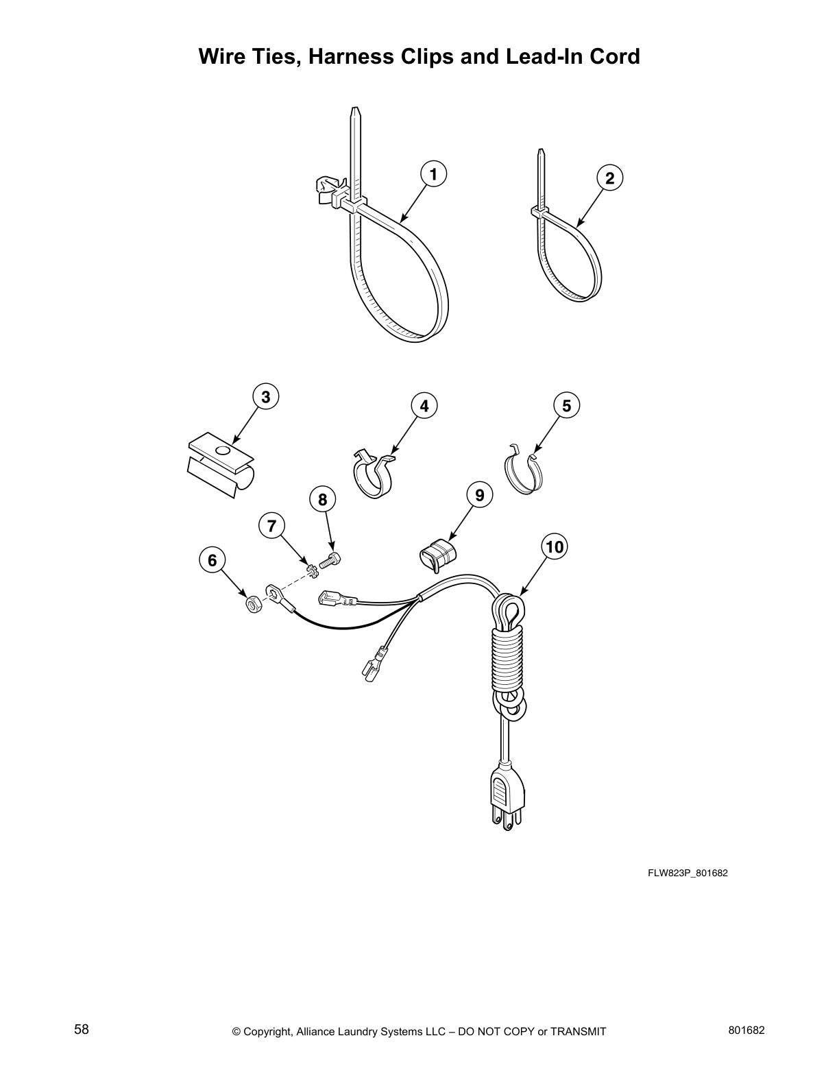Wire Ties, Harness Clips and Lead-In Cord