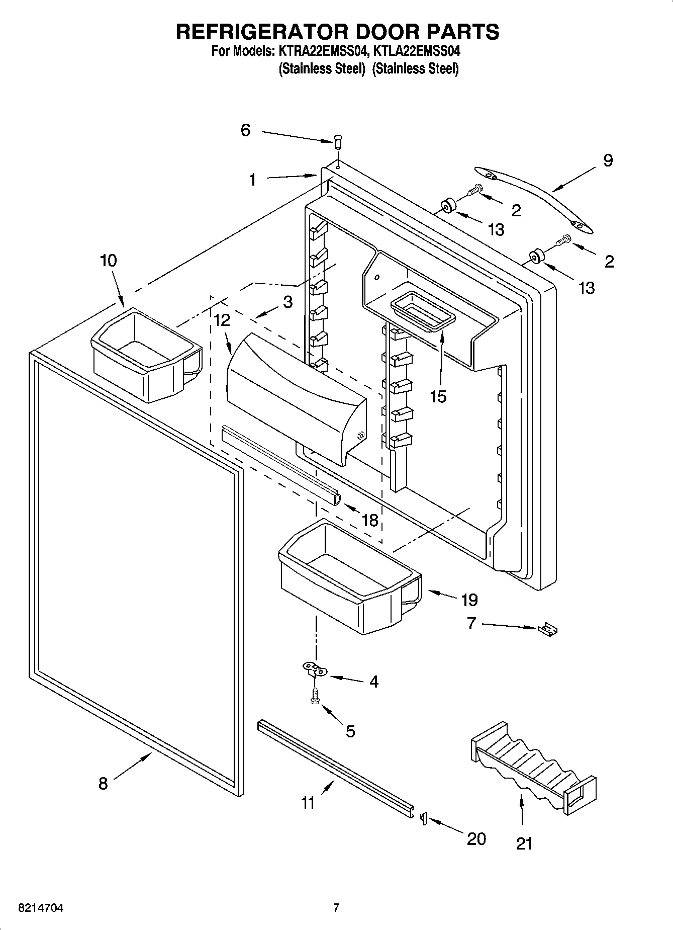 04 - REFRIGERATOR DOOR PARTS