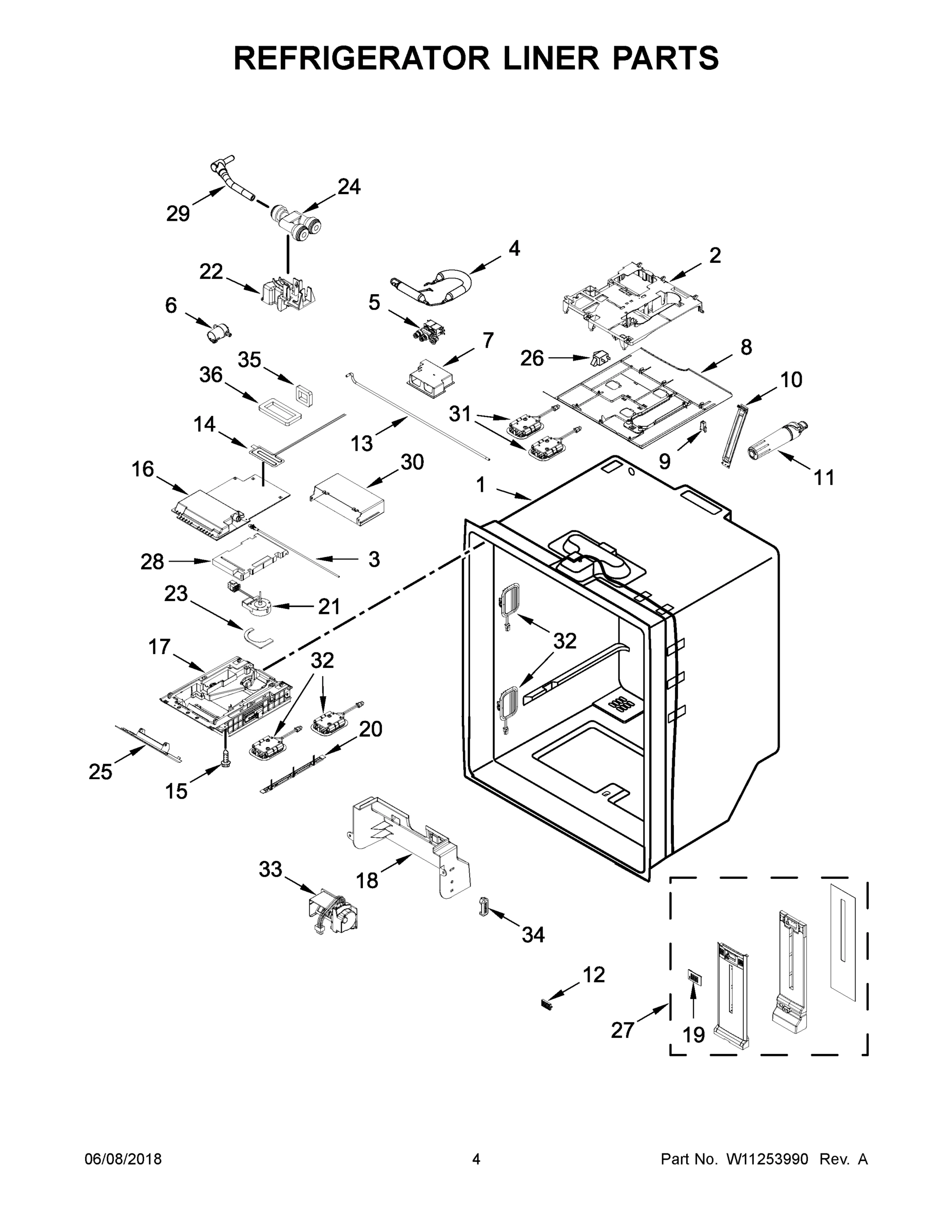 03 - REFRIGERATOR LINER PARTS