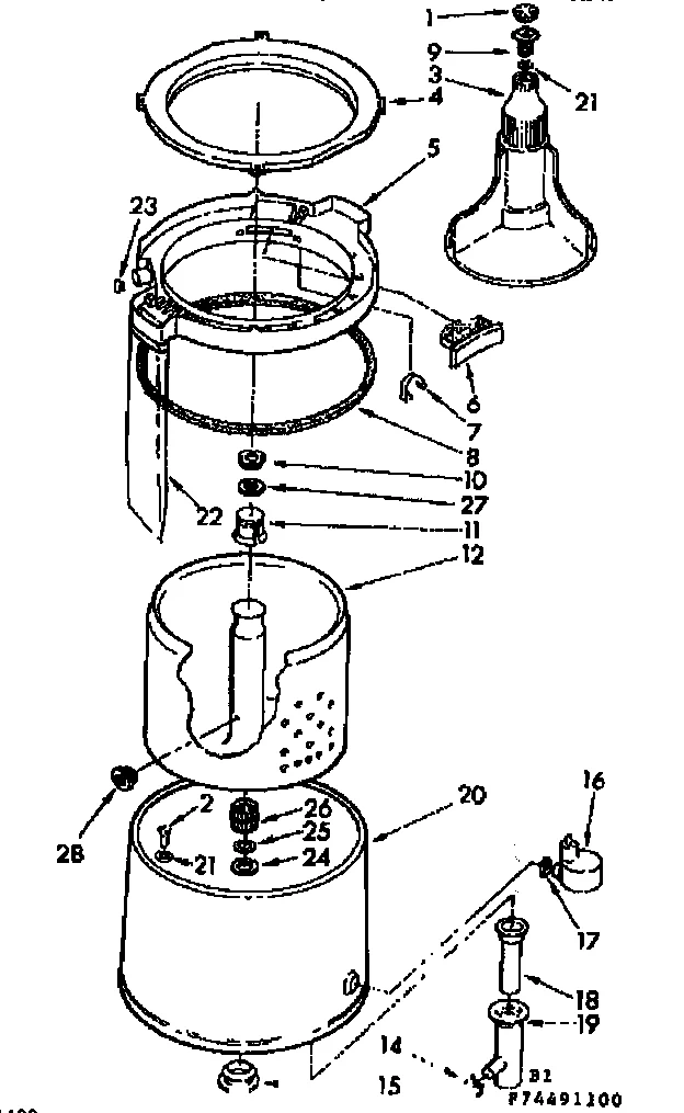 TUB & BASKET ASSEMBLY