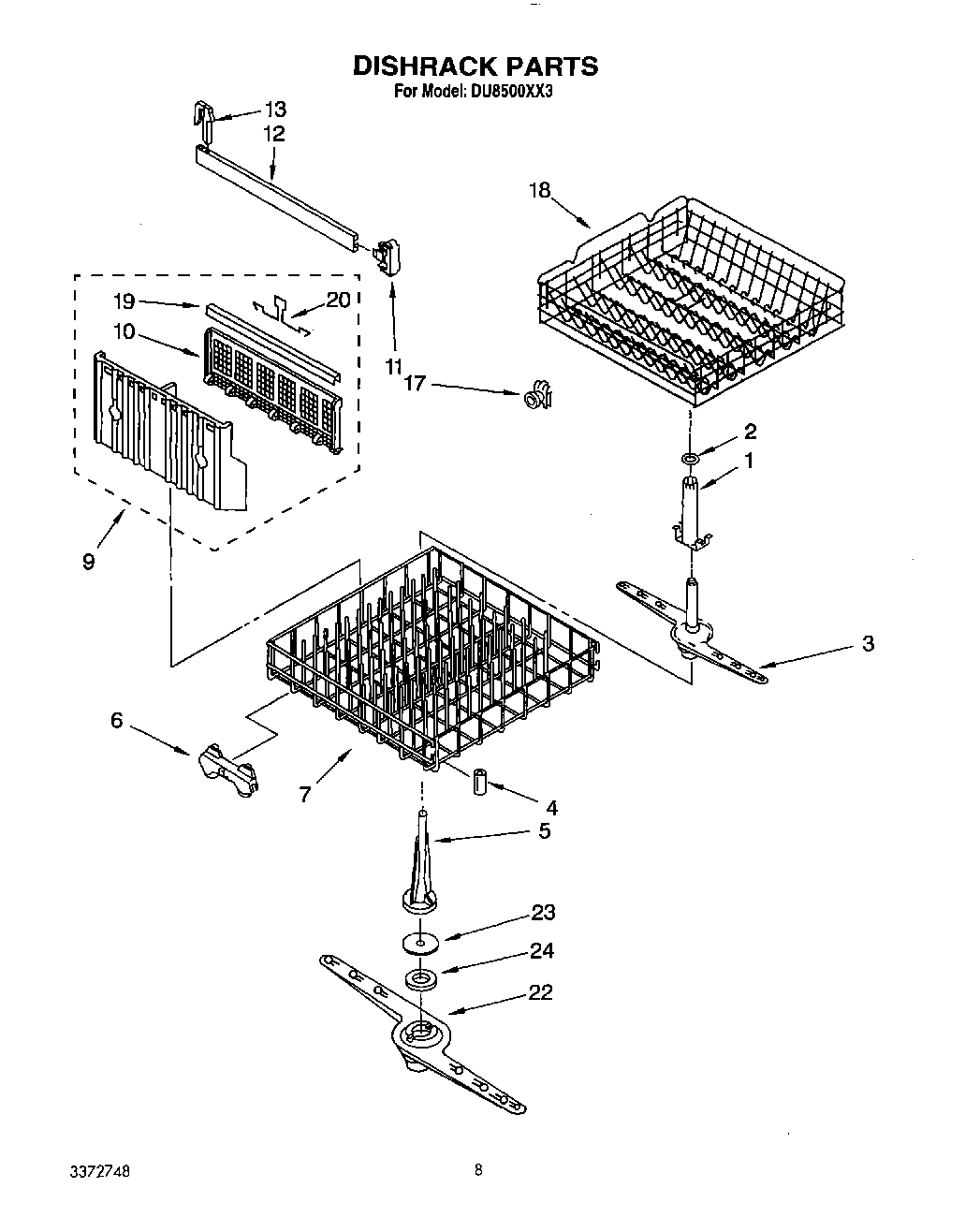 06 - DISHRACK, LIT/OPTIONAL