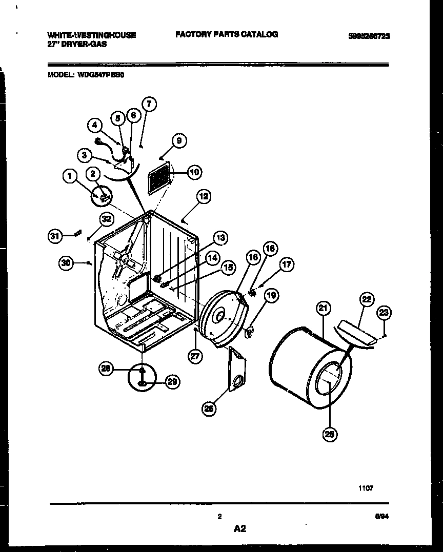 02 - CABINET AND COMPONENT PARTS