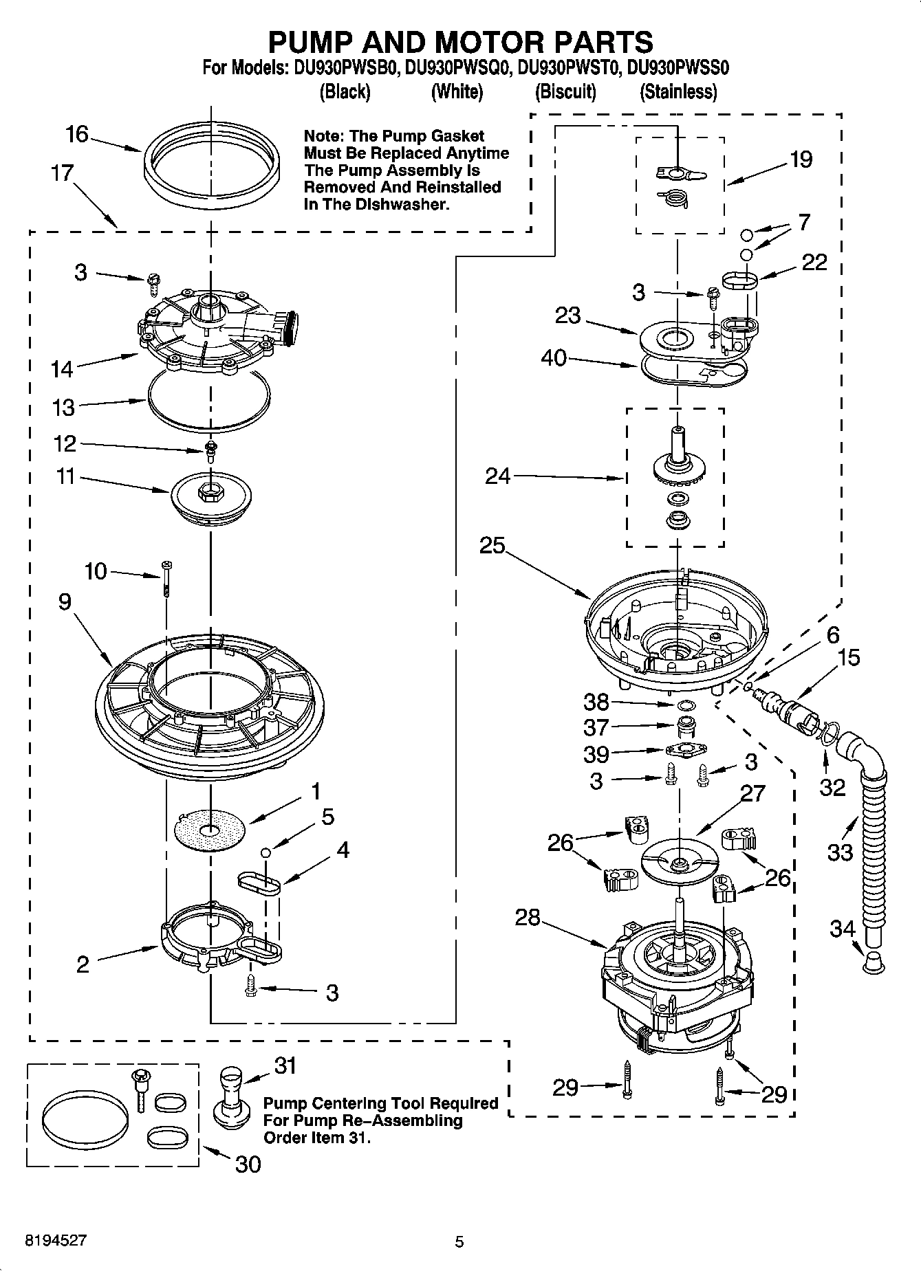 04 - PUMP AND MOTOR PARTS