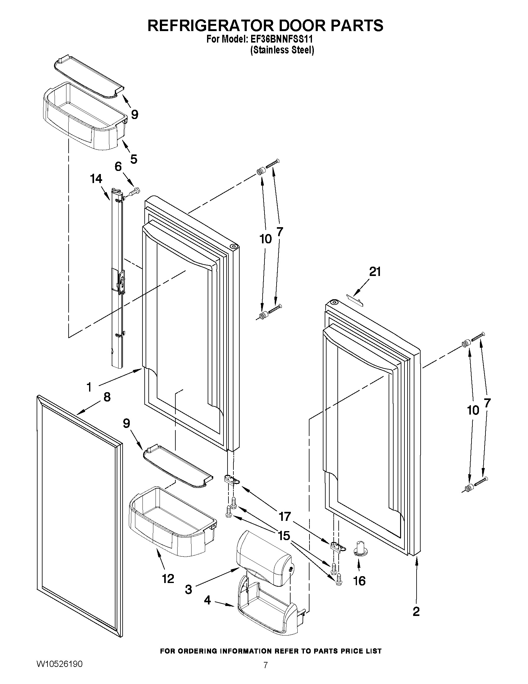04 - REFRIGERATOR DOOR PARTS