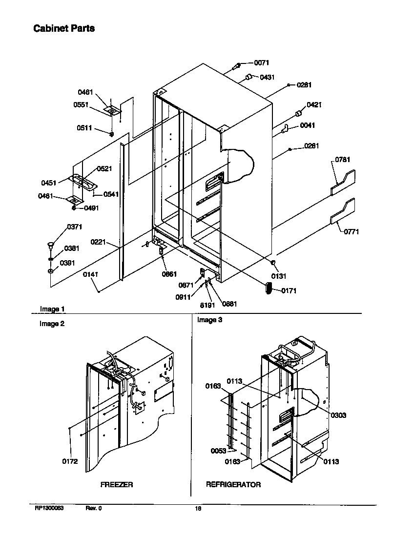 02 - CABINET PARTS