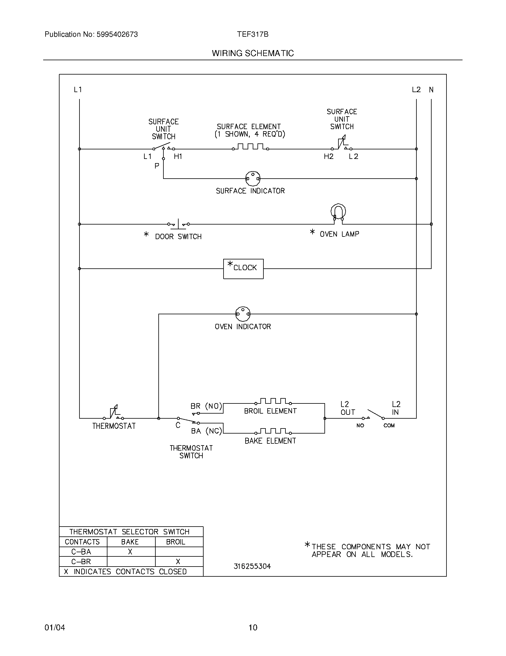 10 - WIRING SCHEMATIC