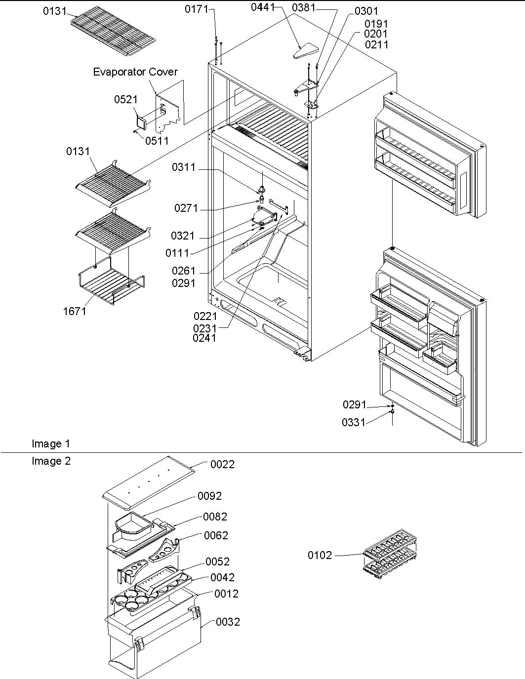 05 - Hinges, Freezer Shelves & Accessories