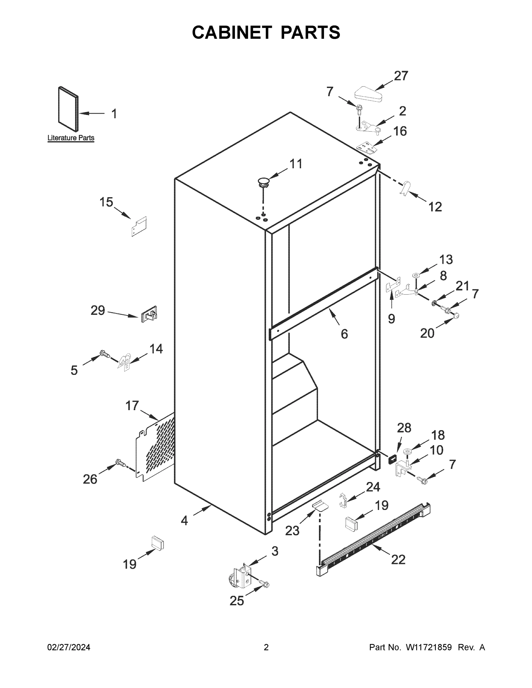 02 - CABINET PARTS
