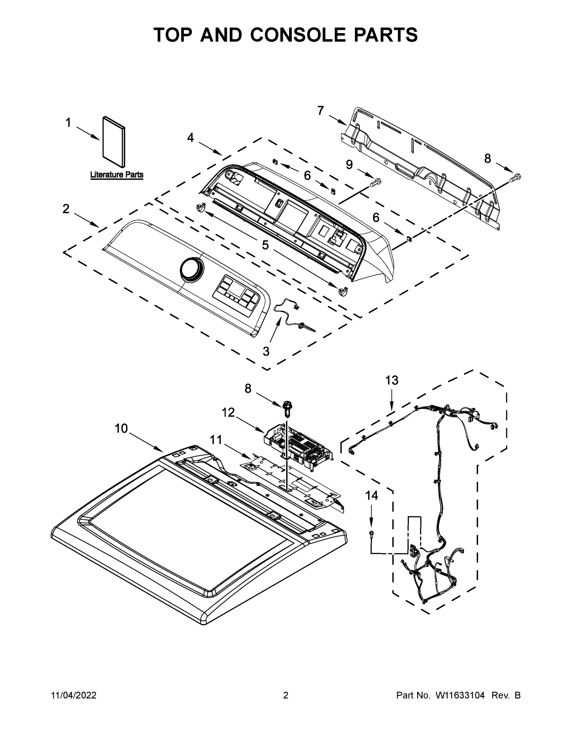 02 - TOP AND CONSOLE PARTS