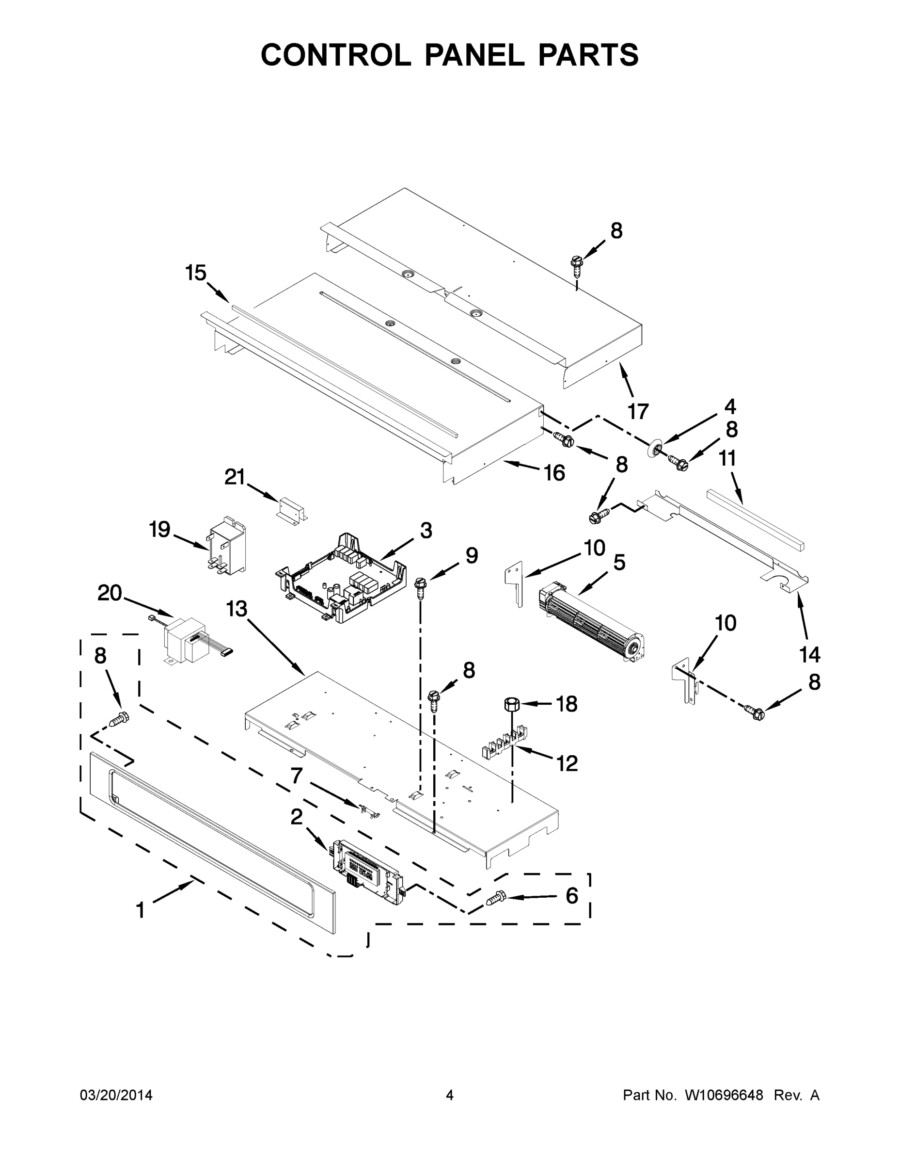 03 - CONTROL PANEL PARTS