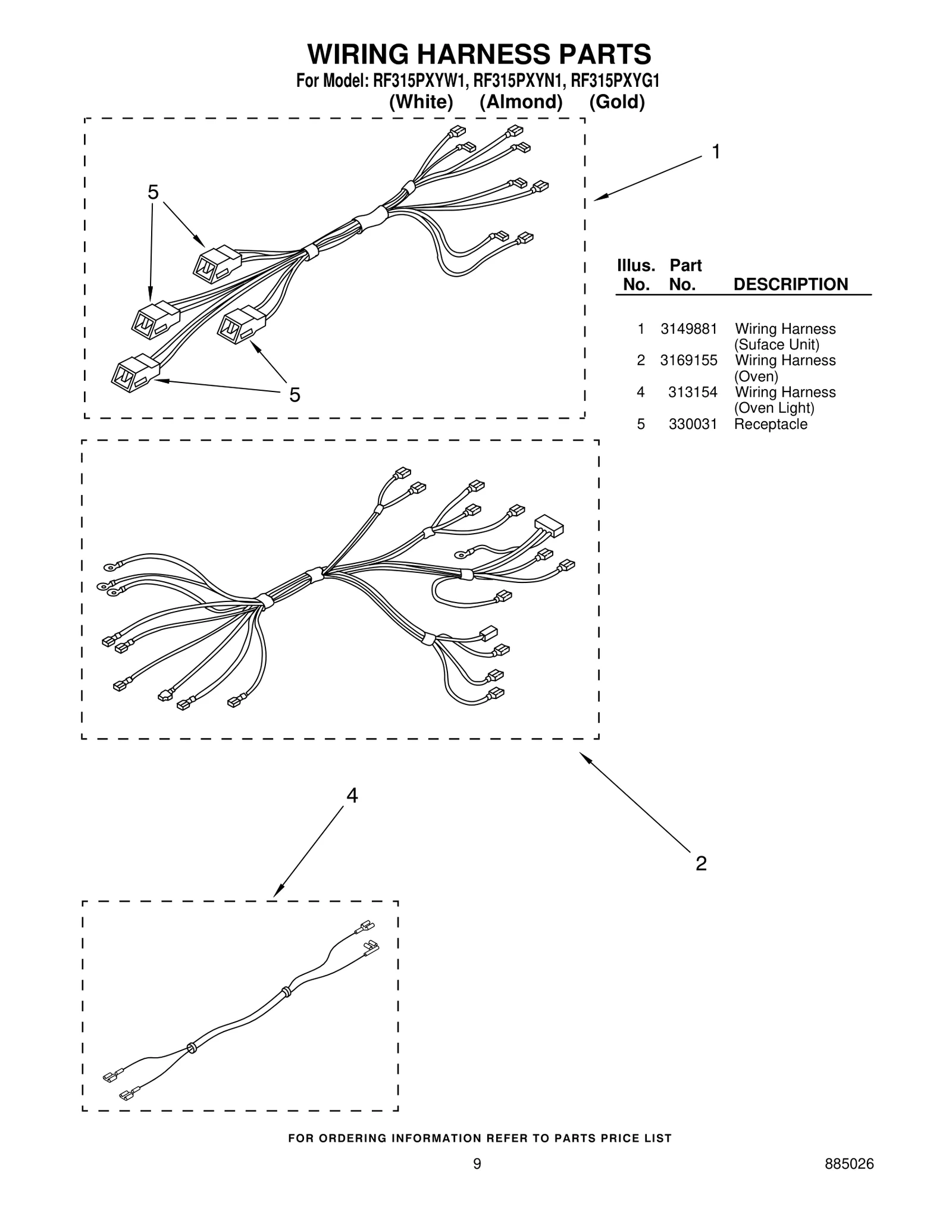 WIRING HARNESS PARTS