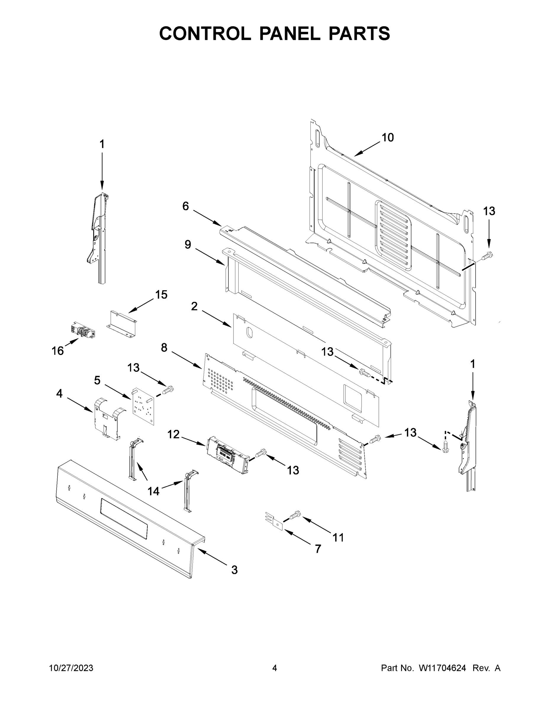03 - CONTROL PANEL PARTS