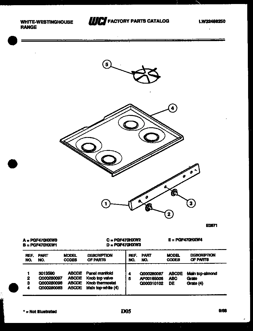 03 - COOKTOP PARTS
