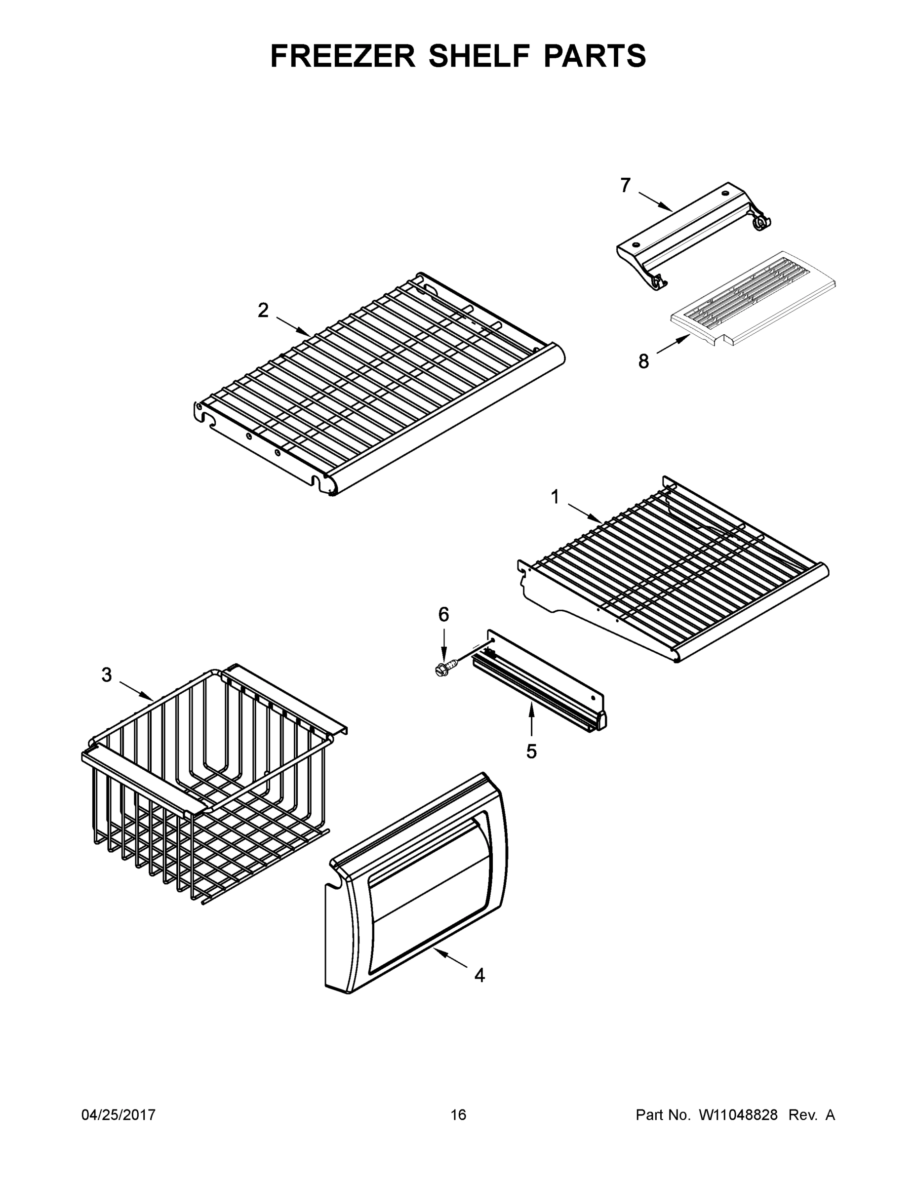 09 - FREEZER SHELF PARTS