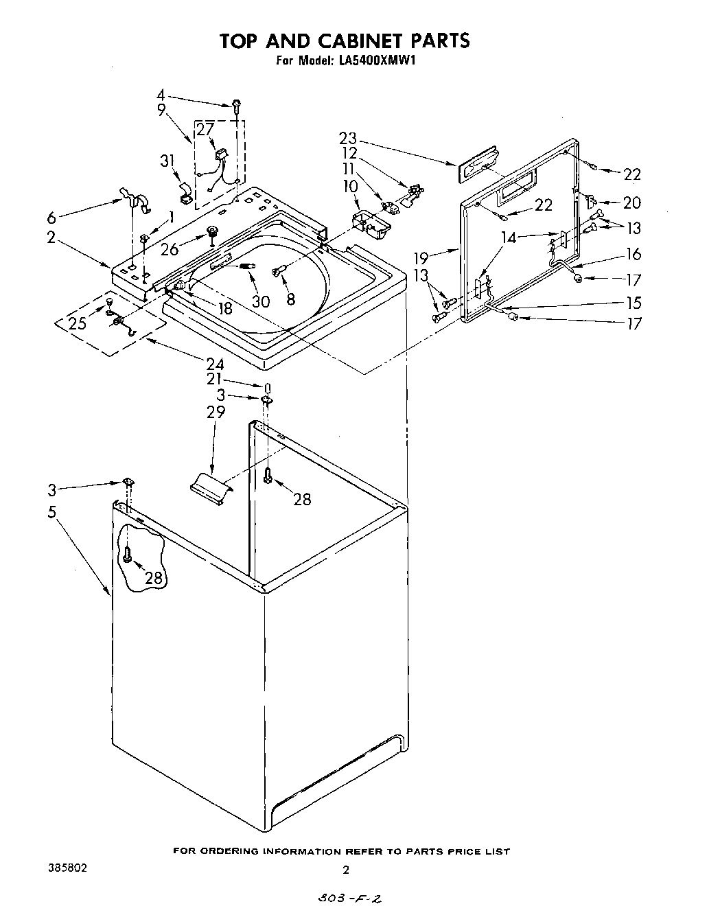 02 - TOP AND CABINET , LITERATURE AND OPTIONAL