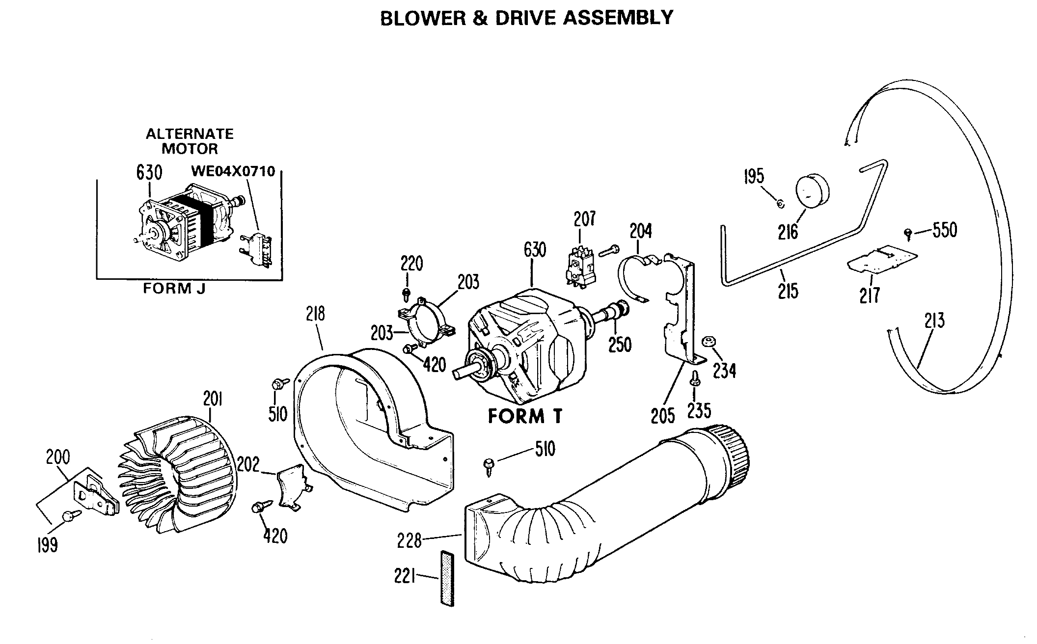 BLOWER & DRIVE ASSEMBLY