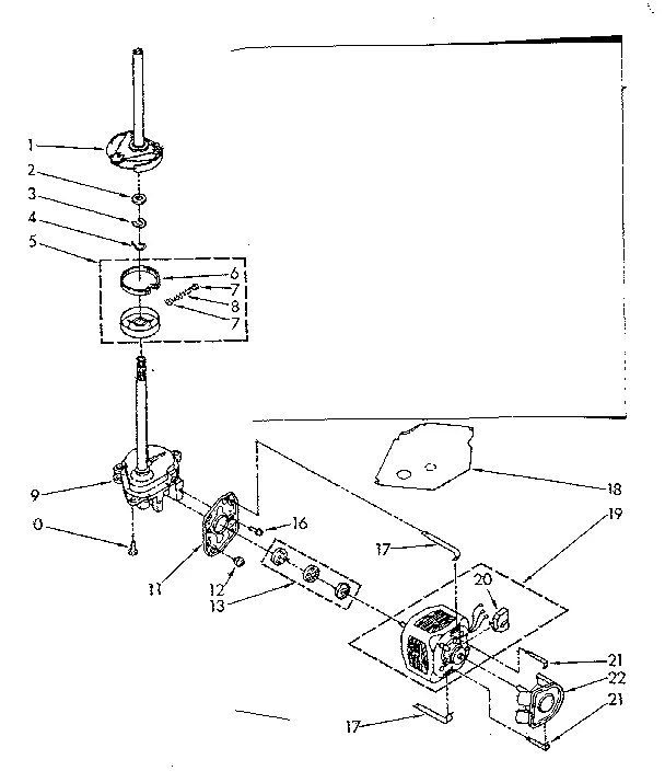 BRAKE, CLUTCH, GEARCASE, MOTOR AND PUMP PARTS