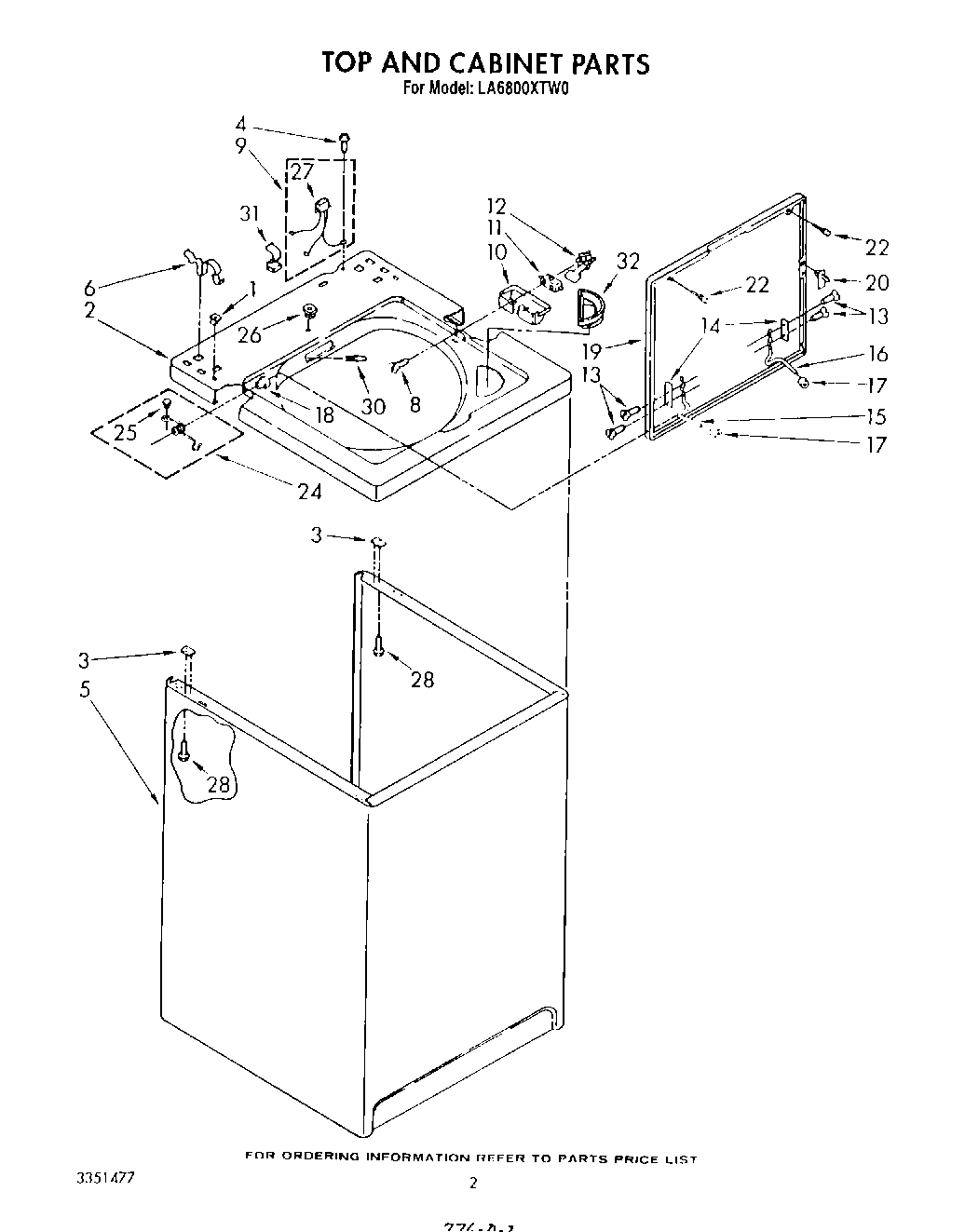 02 - TOP AND CABINET , LITERATURE AND OPTIONAL