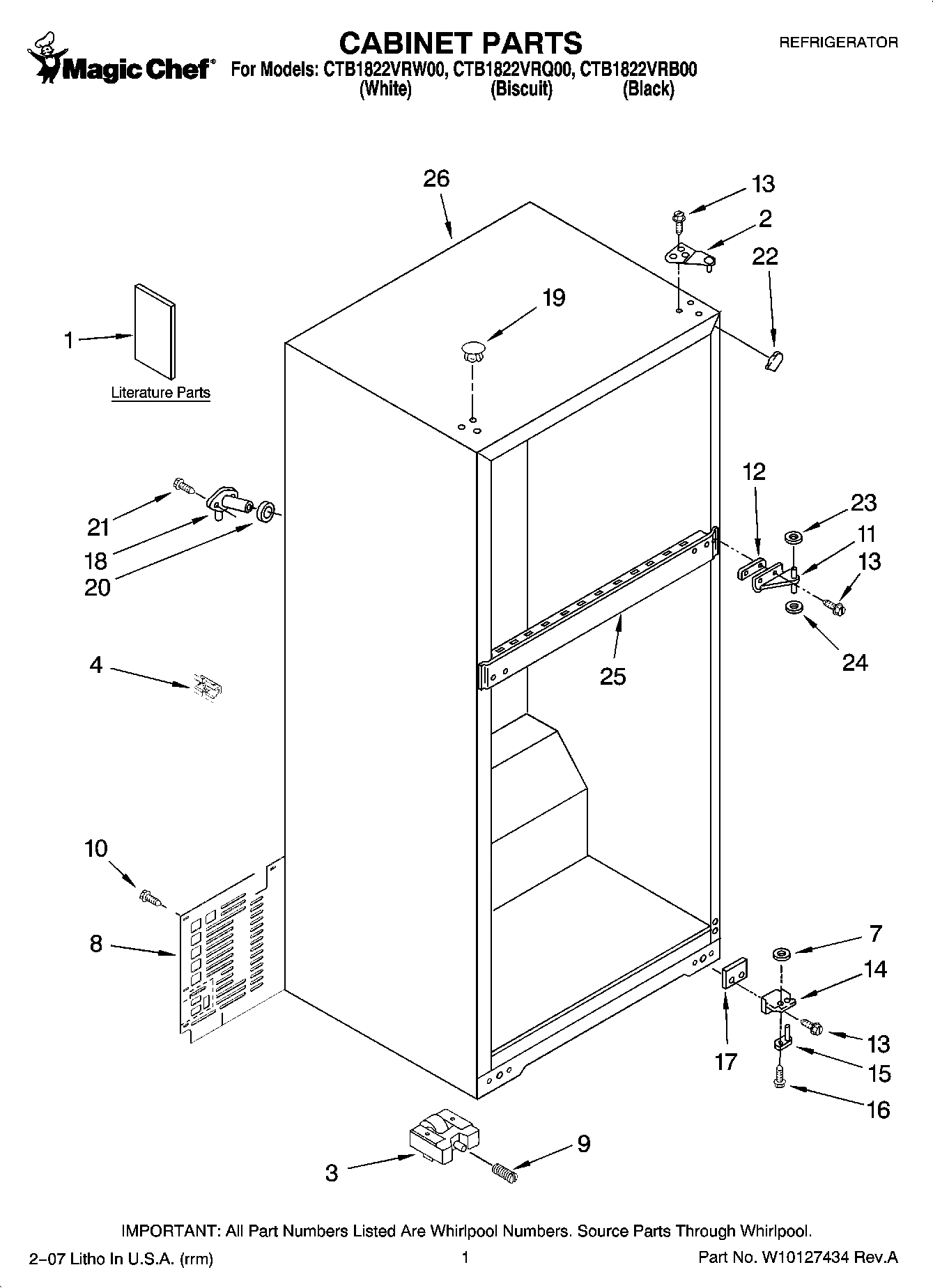 01 - CABINET PARTS
