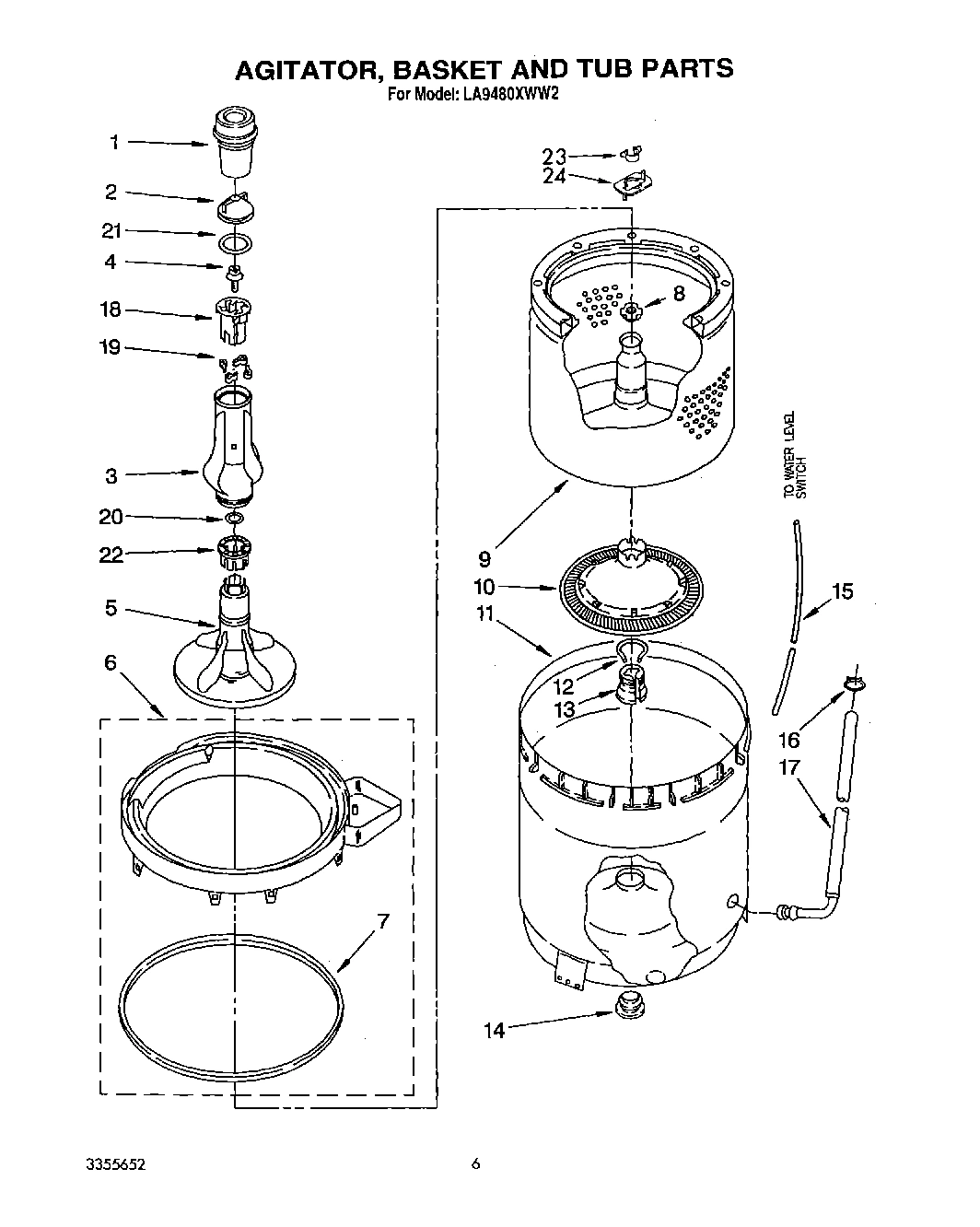 05 - AGITATOR, BASKET AND TUB