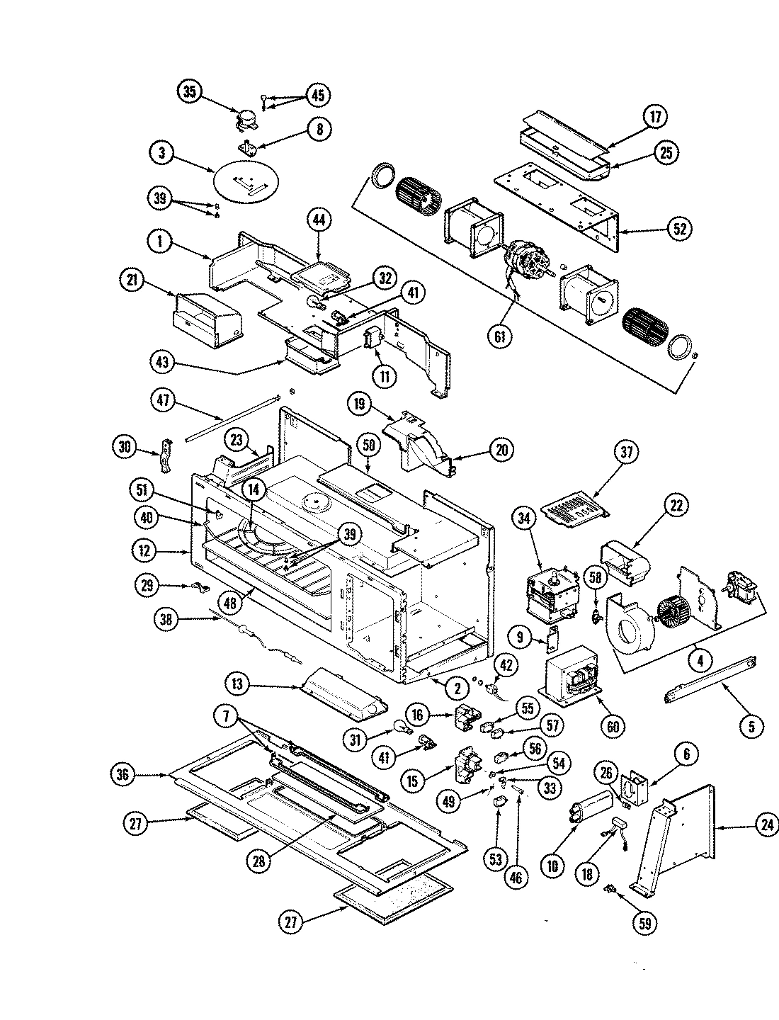 01 - BASE & OVEN CAVITY (VM11A-89)