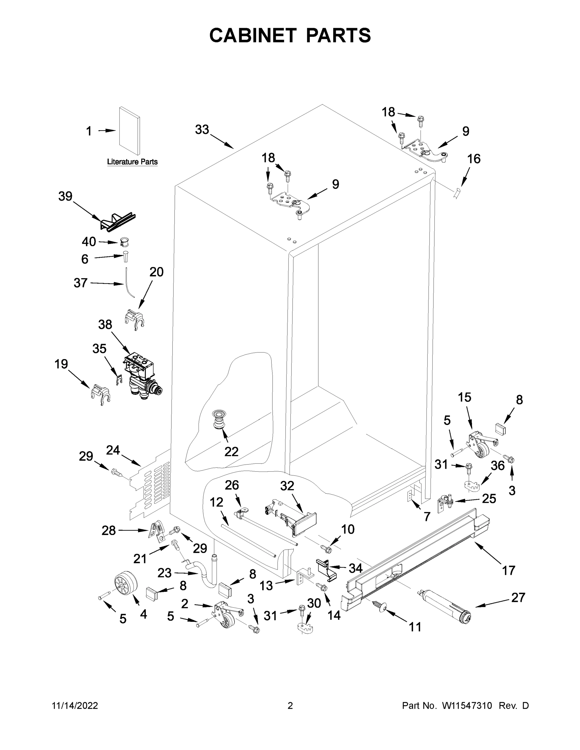 02 - CABINET PARTS