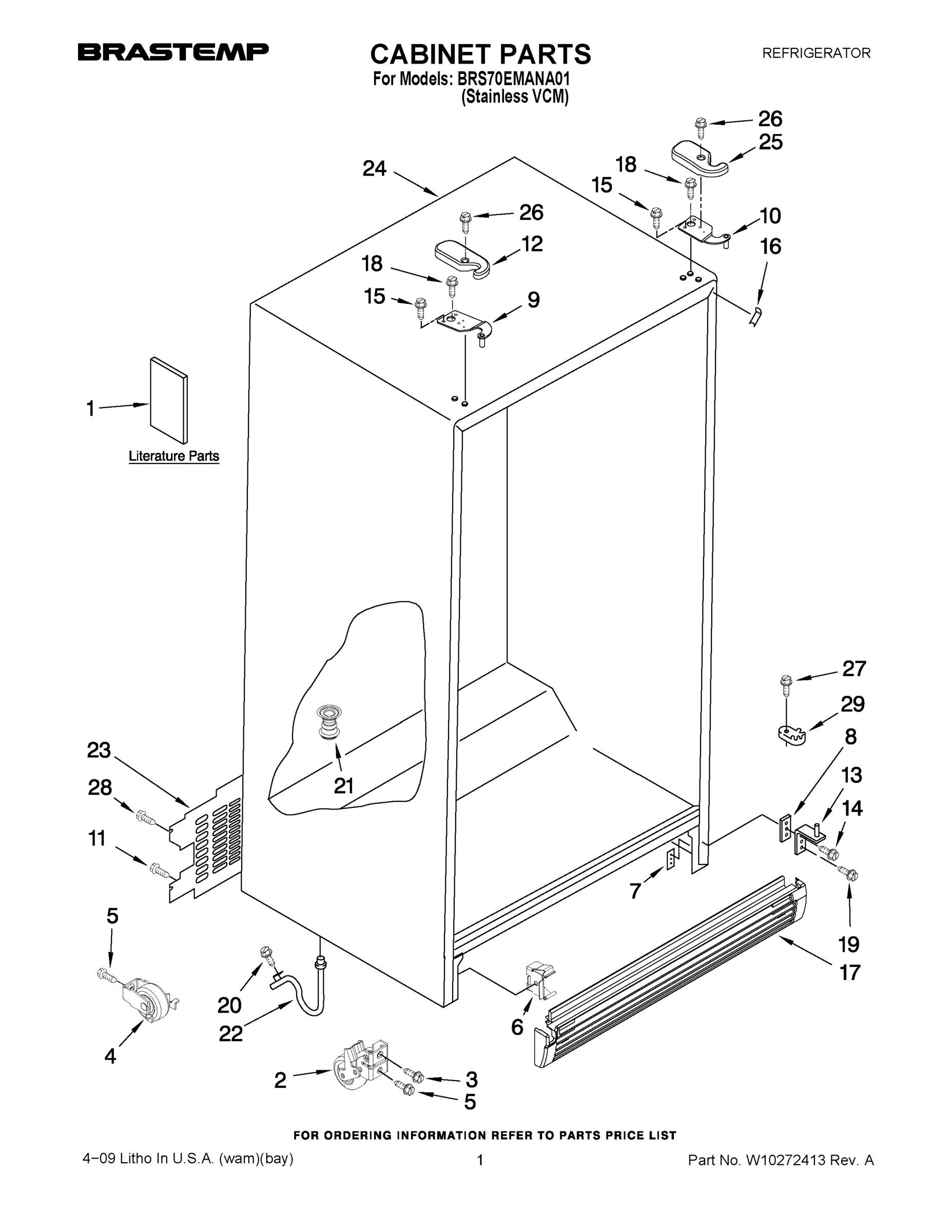 01 - CABINET PARTS