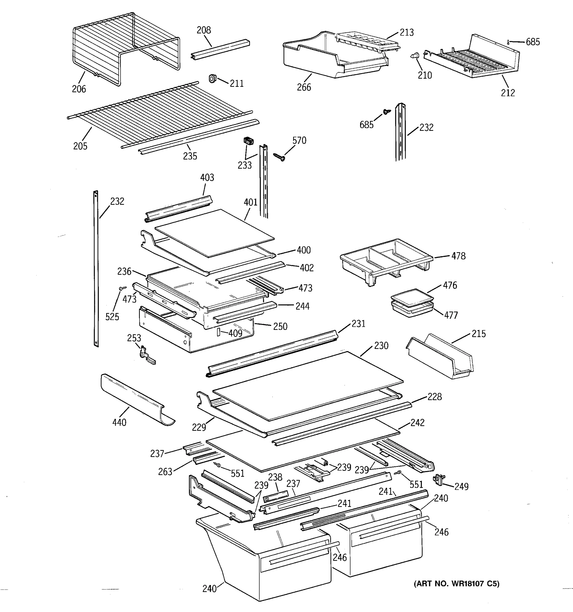 SHELF PARTS