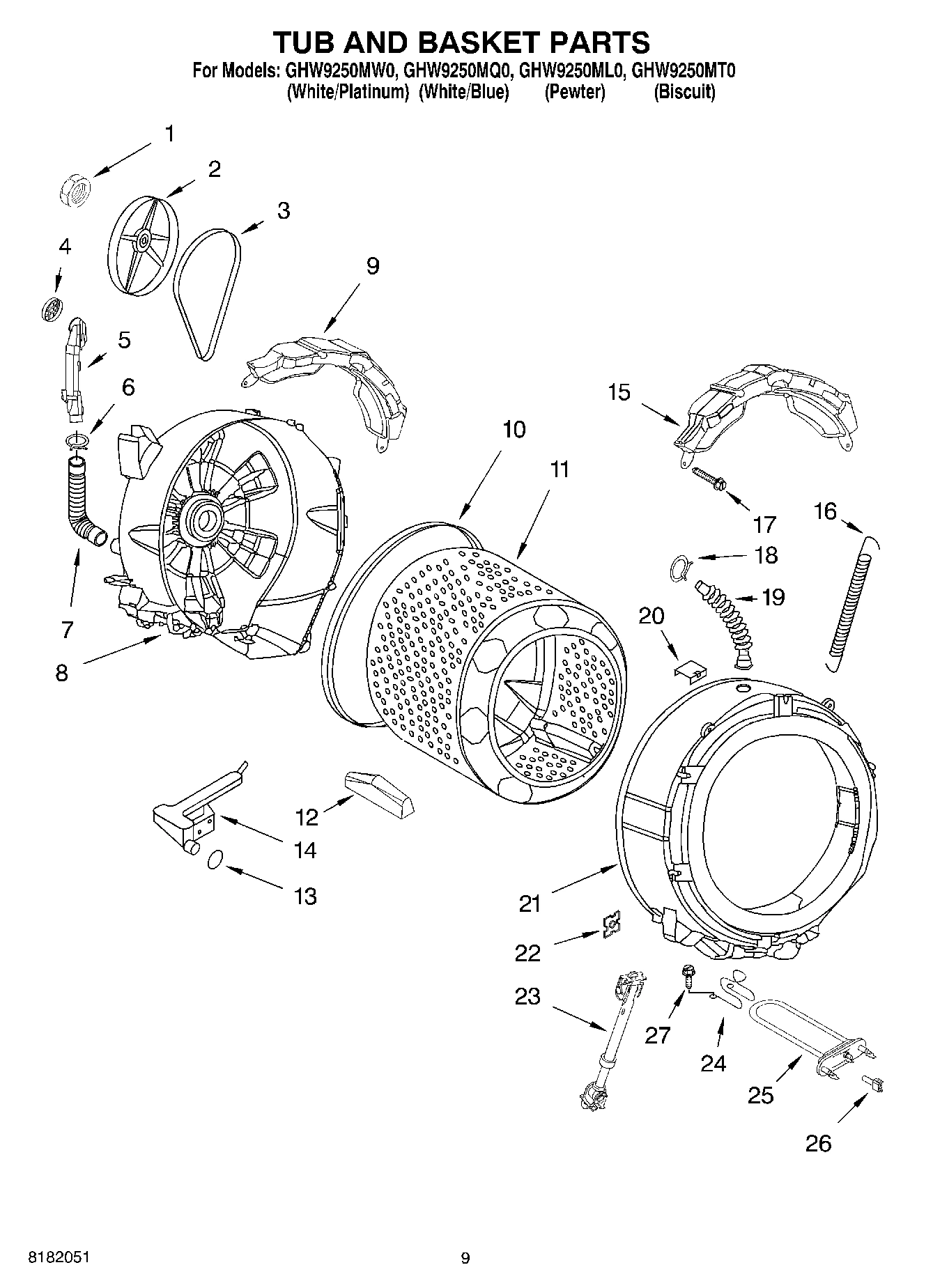 05 - TUB AND BASKET PARTS