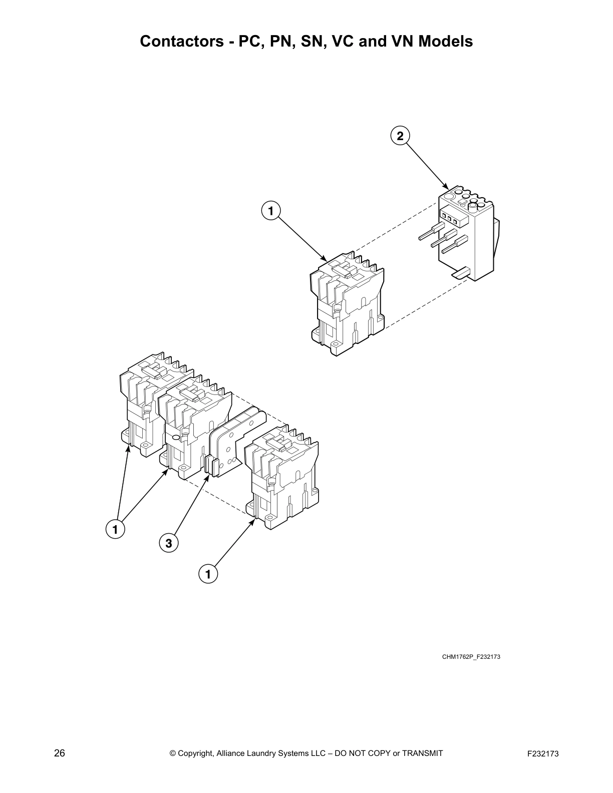 Contactors - PC, PN, SN, VC and VN Models