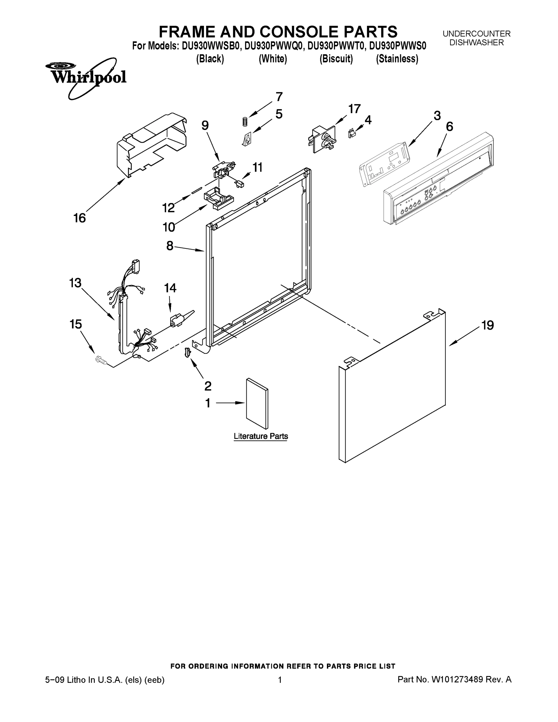 01 - FRAME AND CONSOLE PARTS